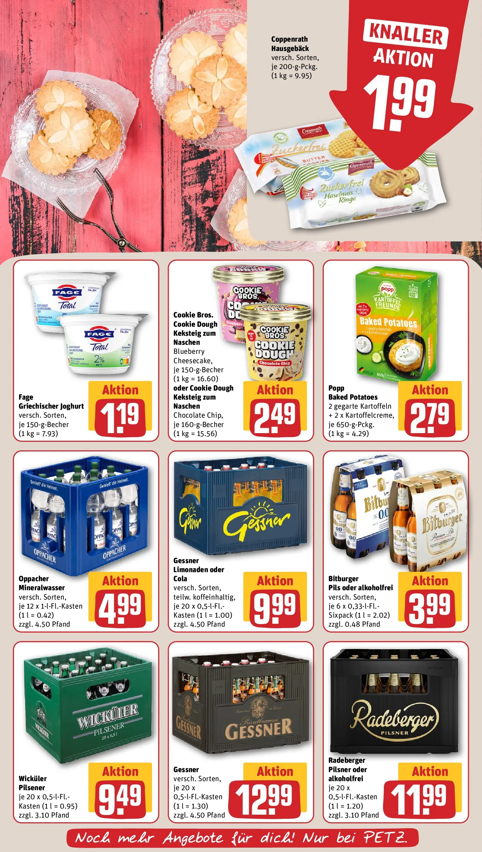 REWE Prospekt ab 09.03.2026 zum Blättern » Angebote | Seite: 13 | Produkte: Bitburger, Butter, Mineralwasser, Kartoffeln