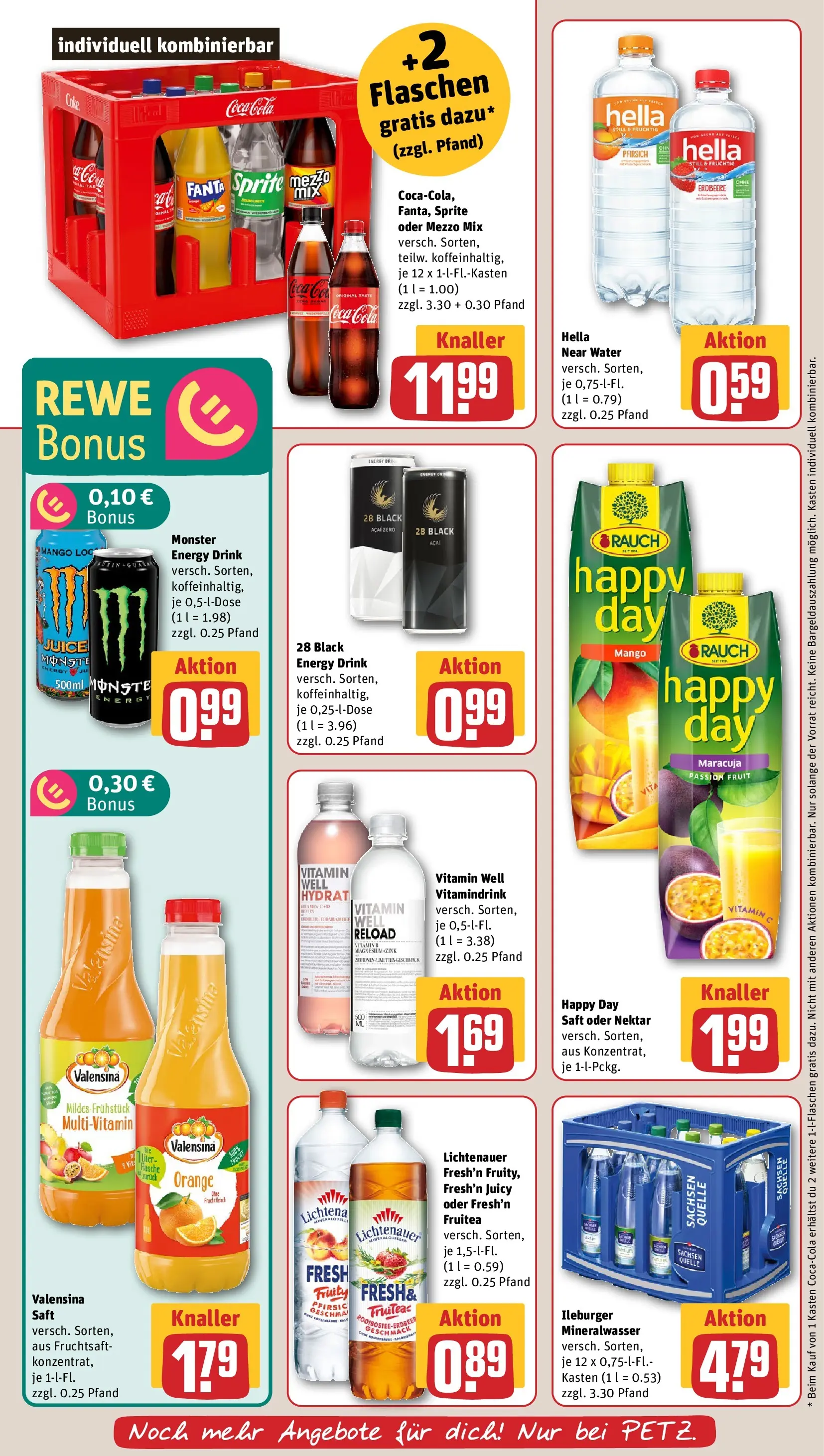 REWE Prospekt ab 09.03.2026 zum Blättern » Angebote | Seite: 18 | Produkte: Coca cola, Sprite, Energy, Oder mezzo mix