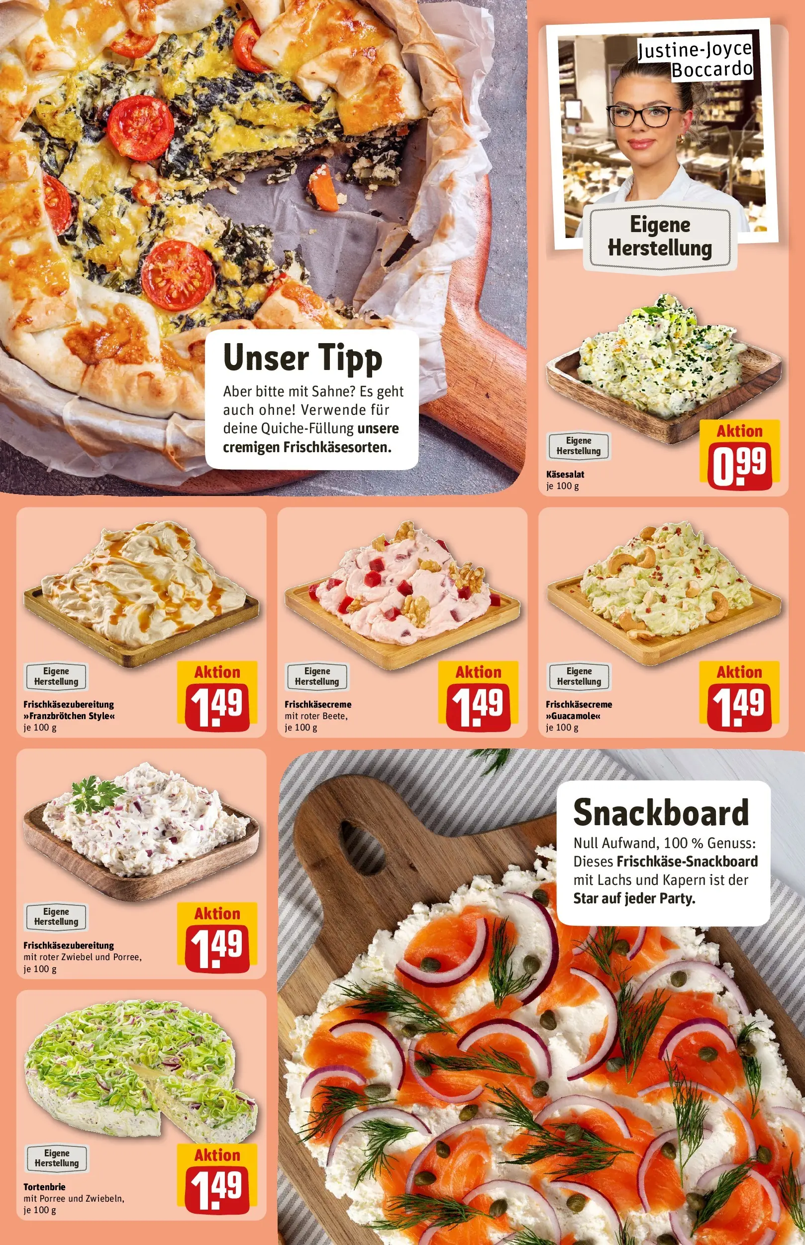 REWE Prospekt ab 09.03.2026 zum Blättern » Angebote | Seite: 13 | Produkte: Lachs, Zwiebeln, Sahne