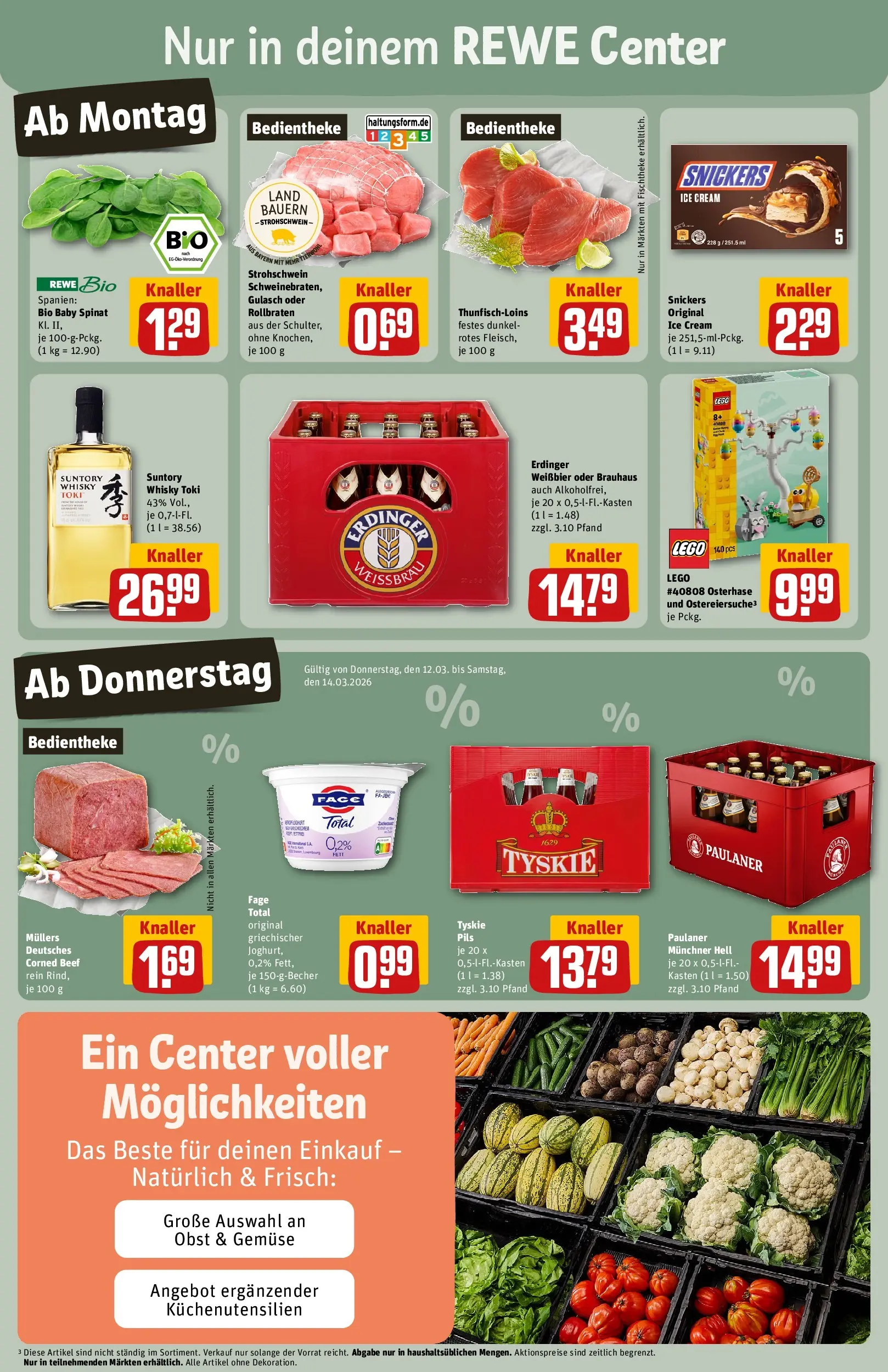 REWE Prospekt ab 09.03.2026 zum Blättern » Angebote | Seite: 5 | Produkte: Hahnchen, Butter, Gemüse, Kiwi