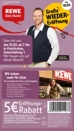 Rewe Prospekt Vierkirchen/Esterhofen	 ab 09.03.2026 gültig