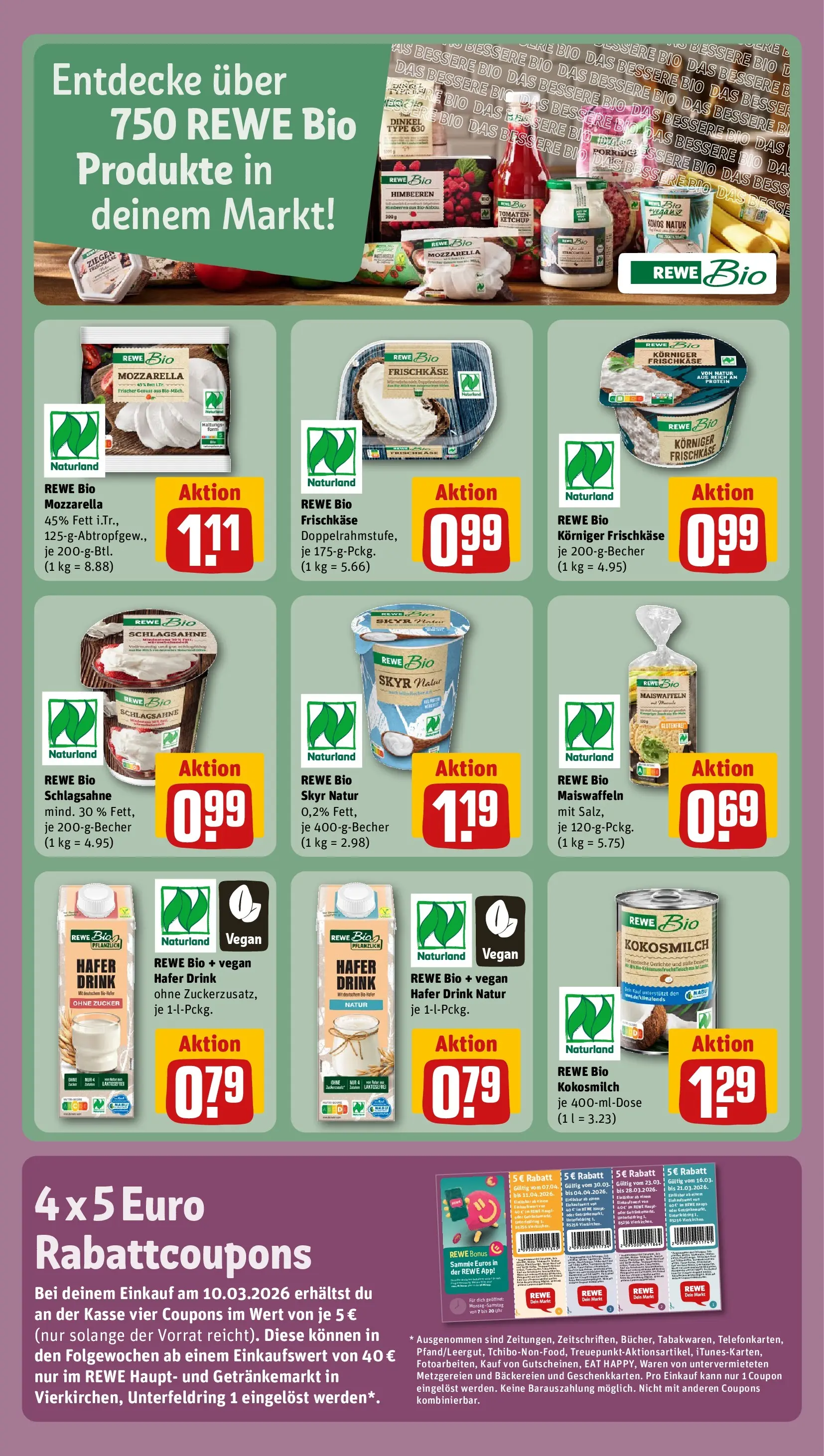 REWE Prospekt ab 09.03.2026 zum Blättern » Angebote | Seite: 3 | Produkte: Himbeeren, Schlagsahne, Tomaten, Zucker