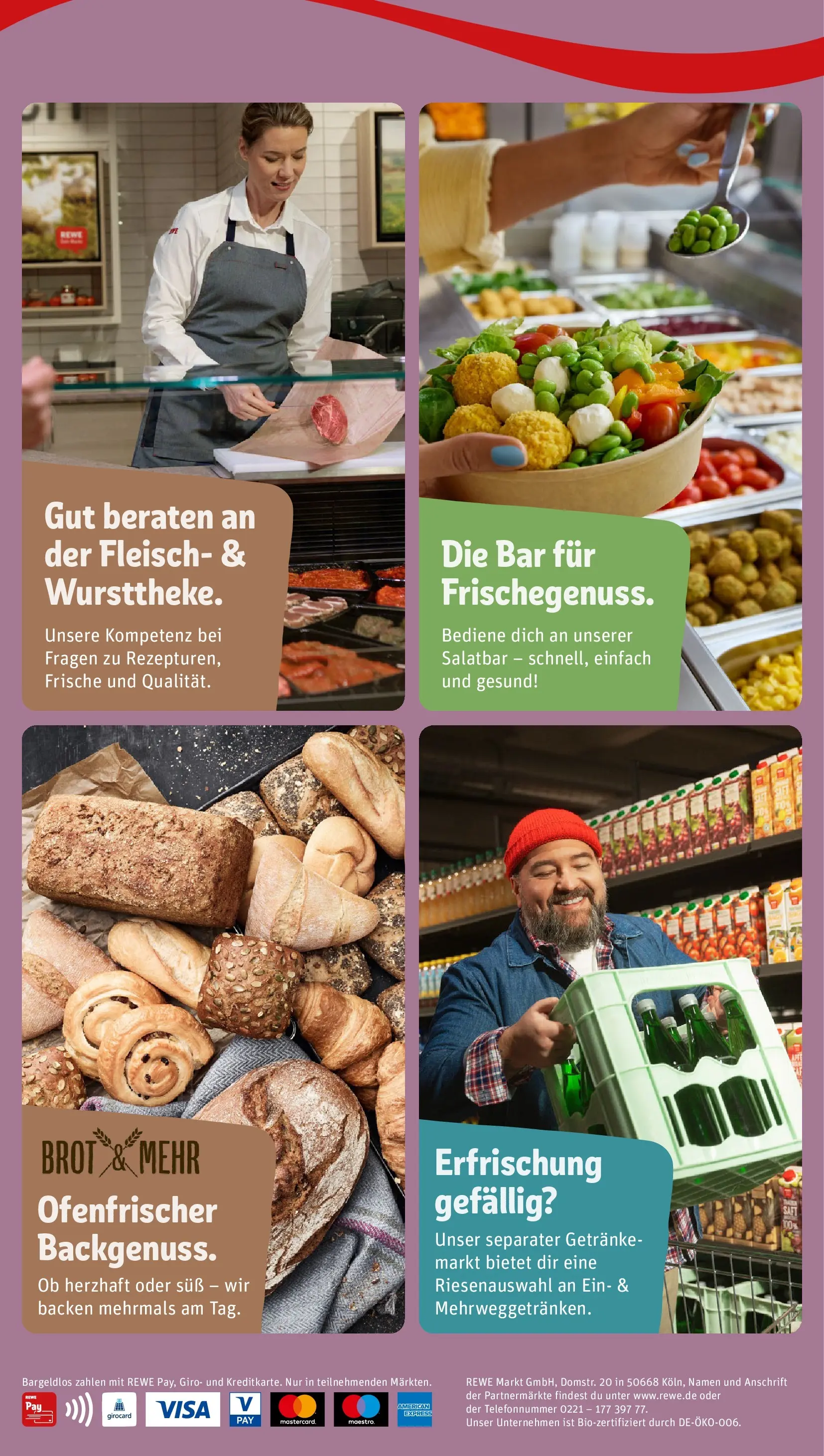 REWE Prospekt ab 09.03.2026 zum Blättern » Angebote | Seite: 4 | Produkte: Brot, Fleisch