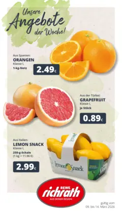 Rewe Prospekt Bergheim	 ab 09.03.2026 gültig