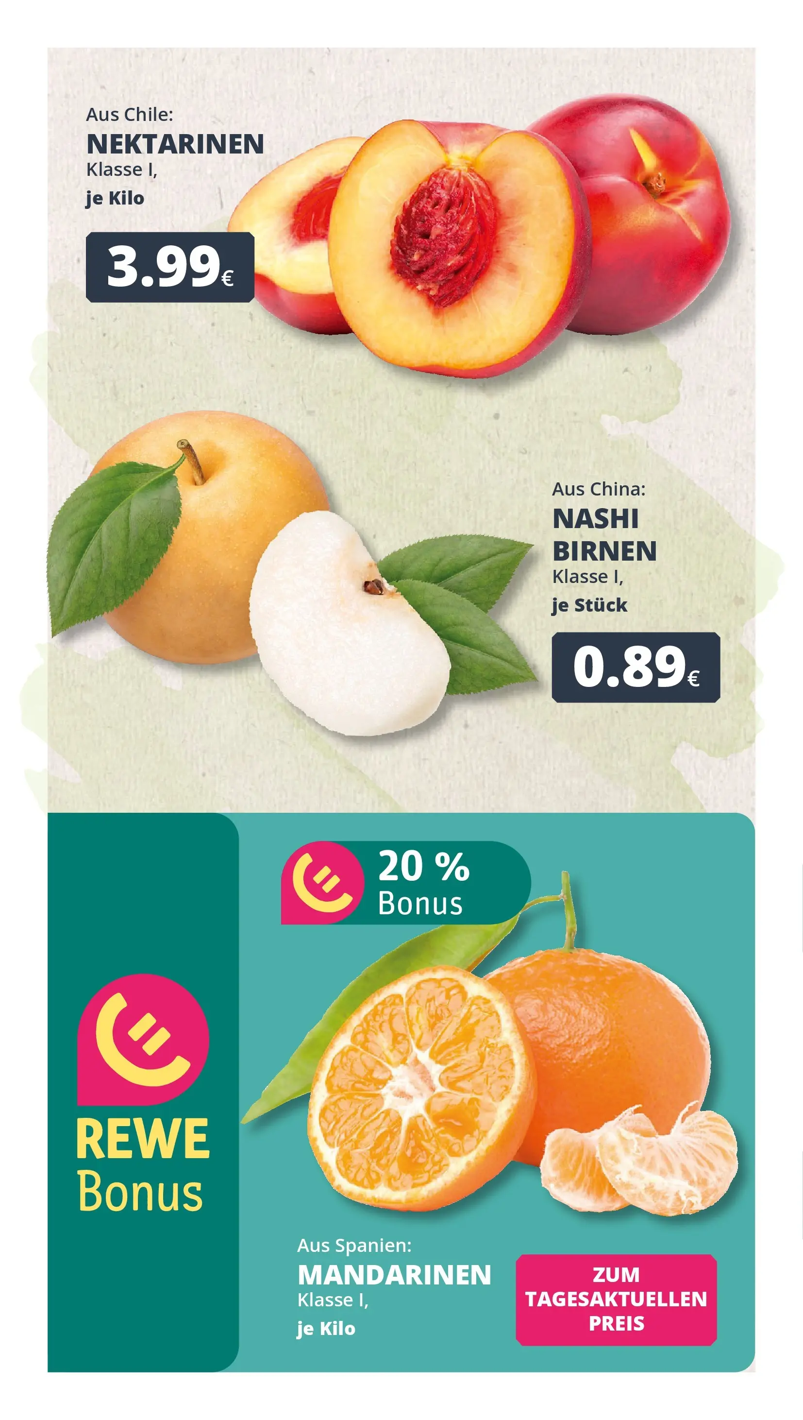 REWE Prospekt ab 09.03.2026 zum Blättern » Angebote | Seite: 2 | Produkte: Nektarinen, Mandarinen