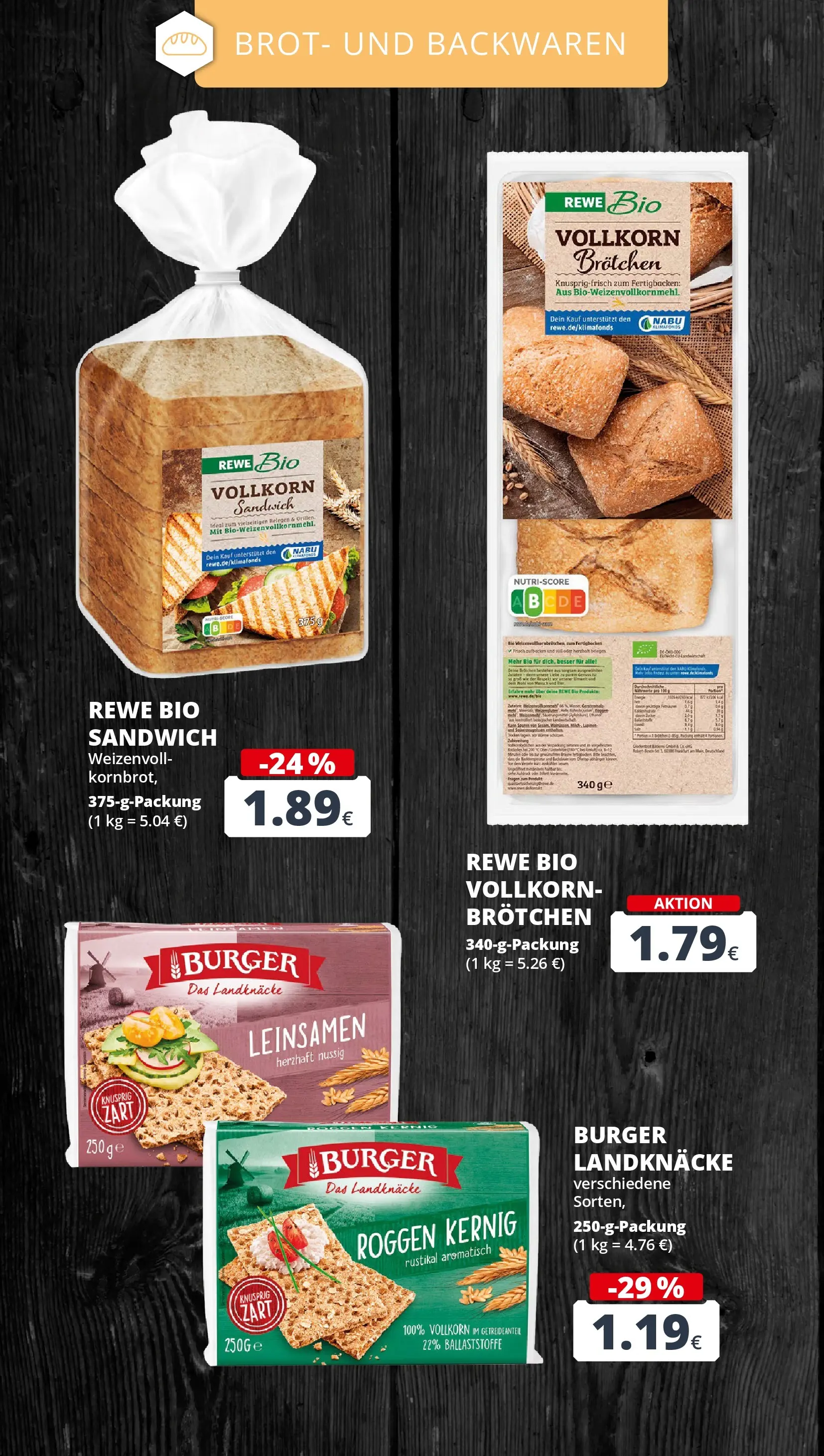 REWE Prospekt ab 09.03.2026 zum Blättern » Angebote | Seite: 8 | Produkte: Burger, Brot