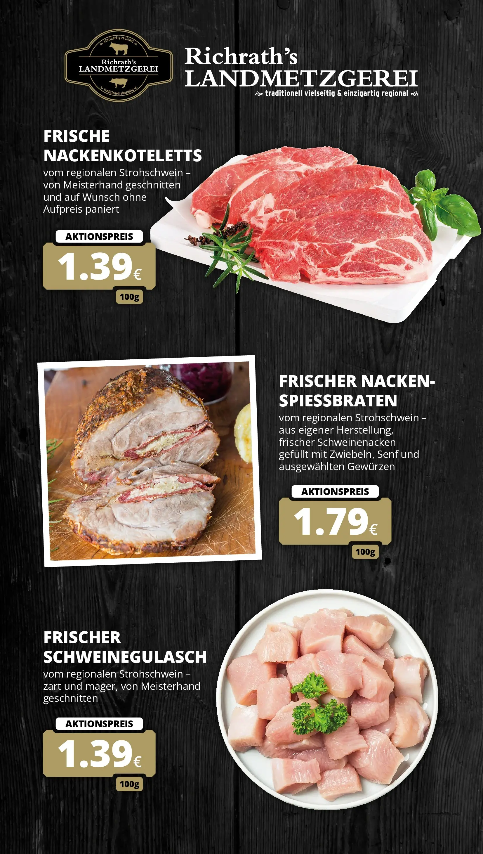 REWE Prospekt ab 09.03.2026 zum Blättern » Angebote | Seite: 10 | Produkte: Schweinegulasch, Schweinenacken
