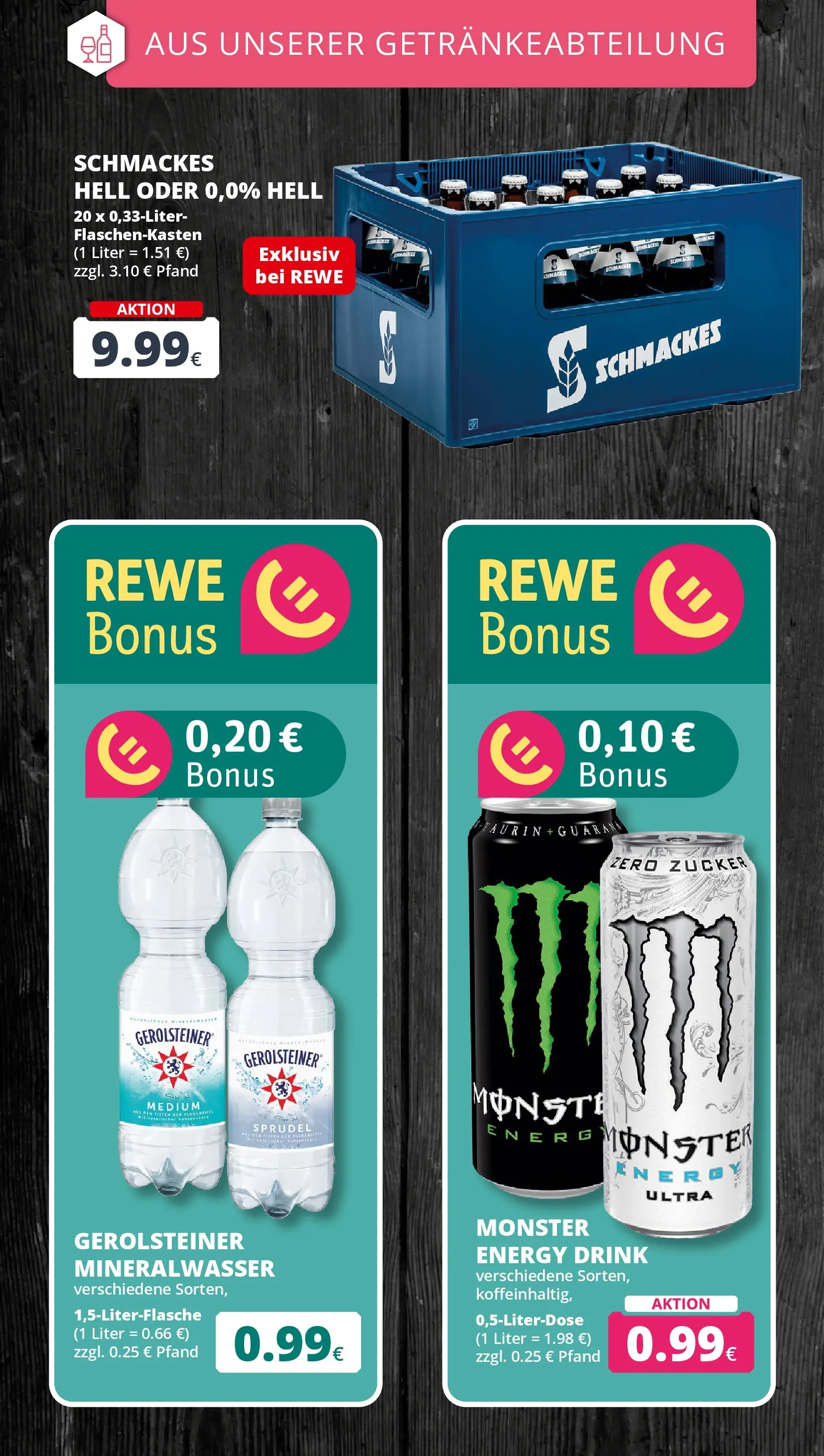 REWE Prospekt ab 09.03.2026 zum Blättern » Angebote | Seite: 17 | Produkte: Energy, Mineralwasser, Zucker, Gerolsteiner
