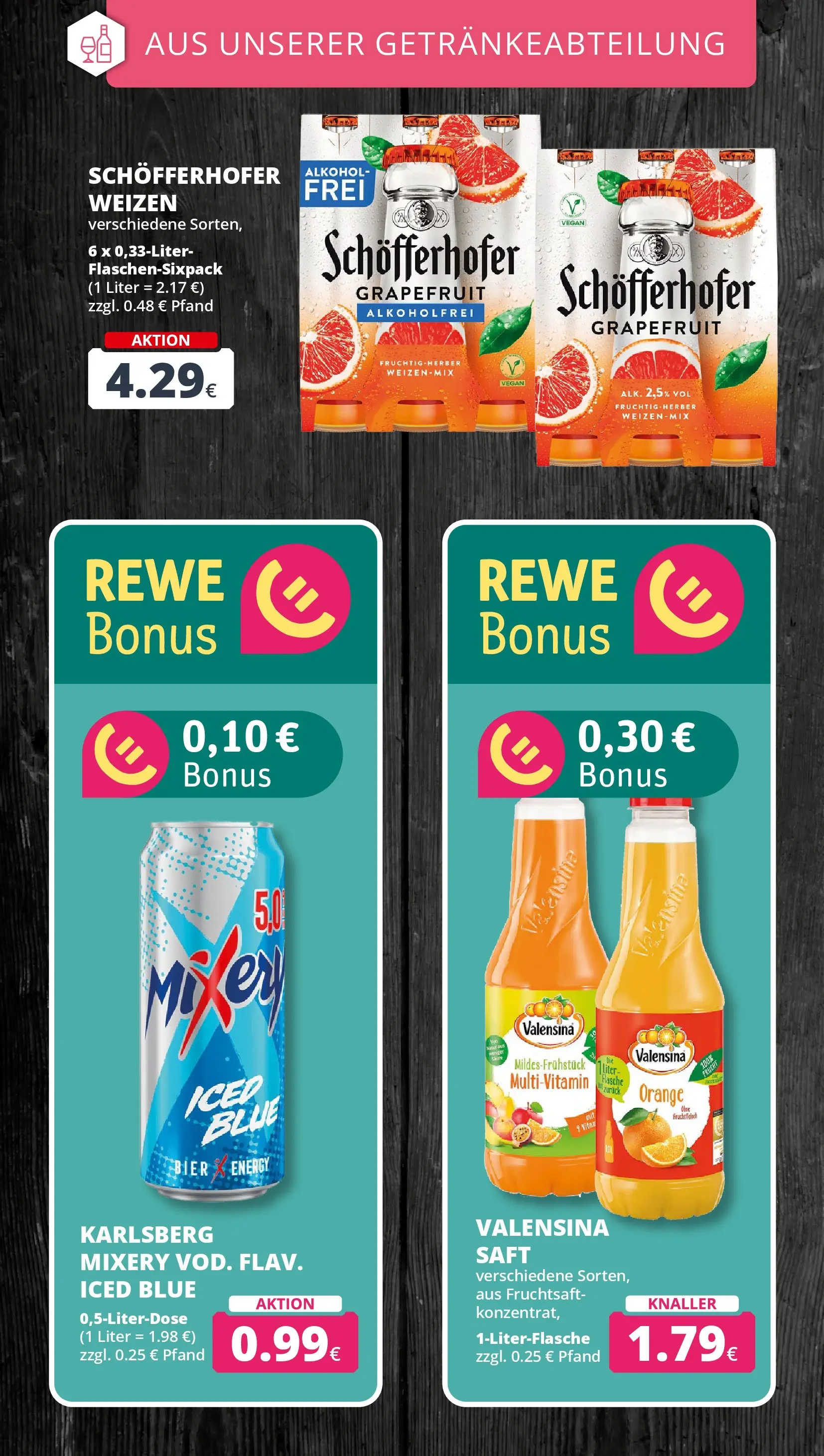REWE Prospekt ab 09.03.2026 zum Blättern » Angebote | Seite: 18 | Produkte: Mixer, Bier, Valensina, Saft