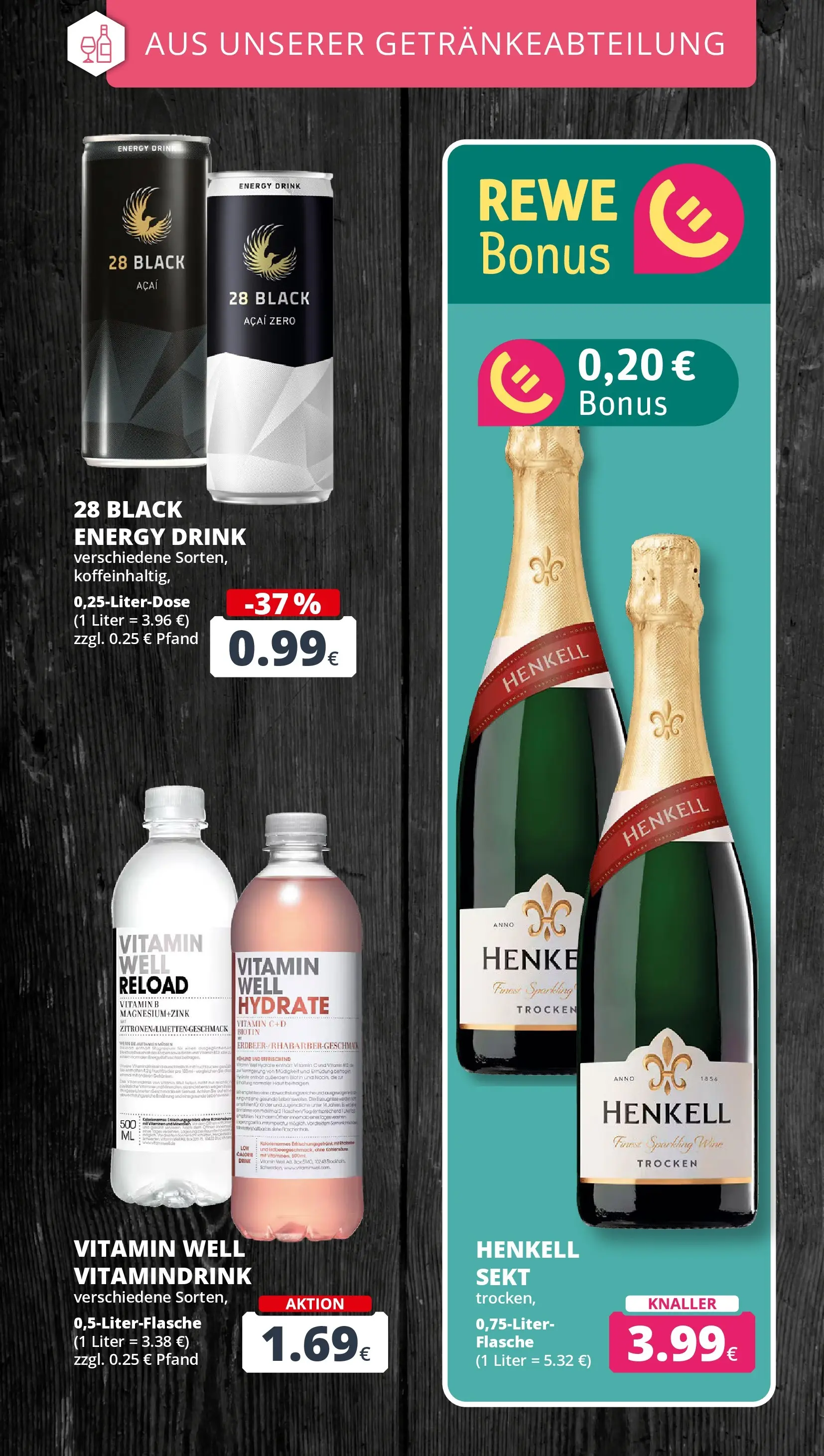 REWE Prospekt ab 09.03.2026 zum Blättern » Angebote | Seite: 19 | Produkte: Energy, Sekt, Zitronen
