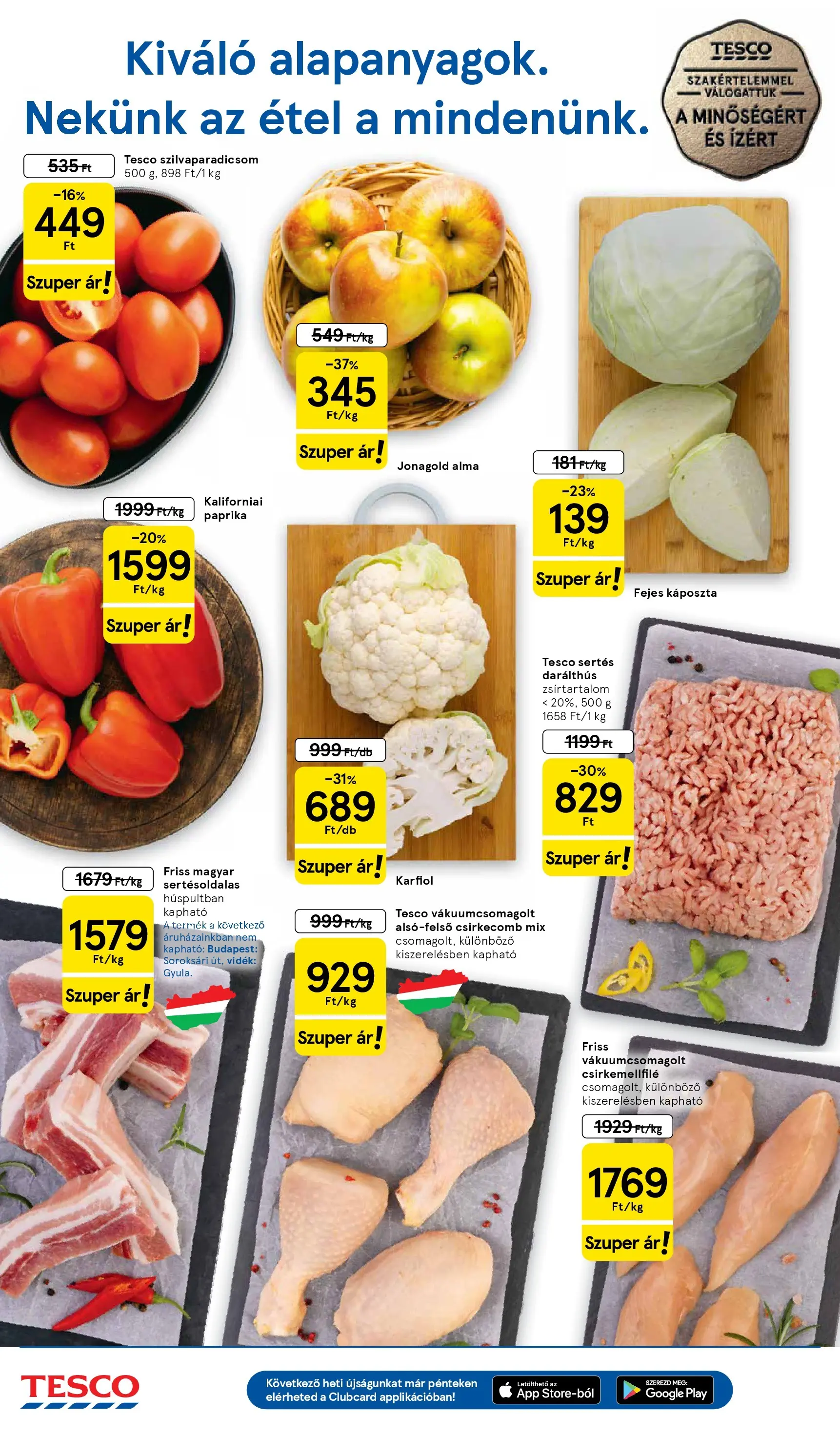 Tesco - Tesco újság érvényessége 2026.03.11-ig - 2026.03.04.-tól - online | Oldal: 2 | Termékek: Káposzta, Karfiol, Fejes káposzta, Csirkecomb