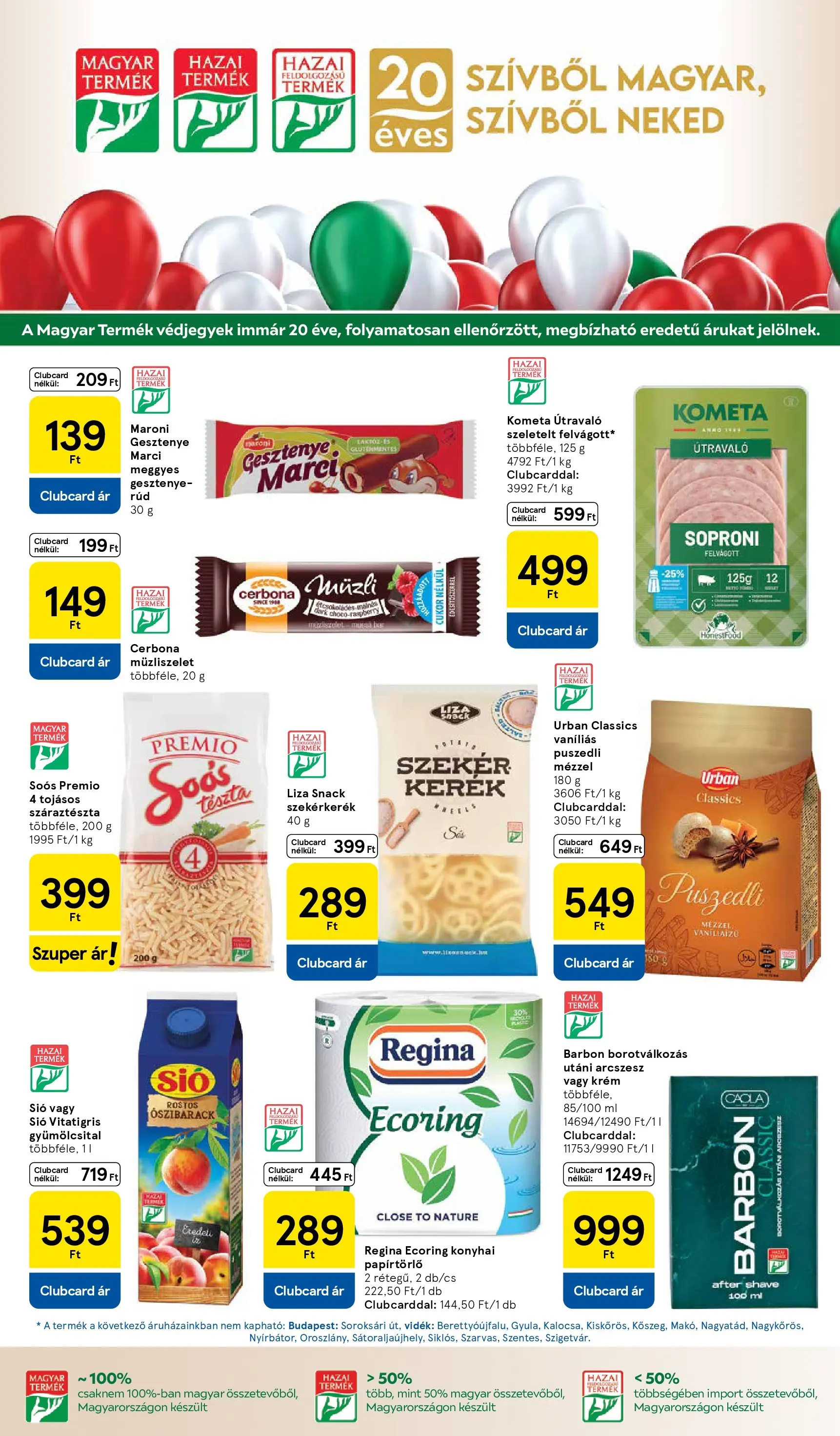 Tesco - Tesco újság érvényessége 2026.03.11-ig - 2026.03.04.-tól - online | Oldal: 7 | Termékek: Puszedli, Száraztészta, Felvágott, Cukor