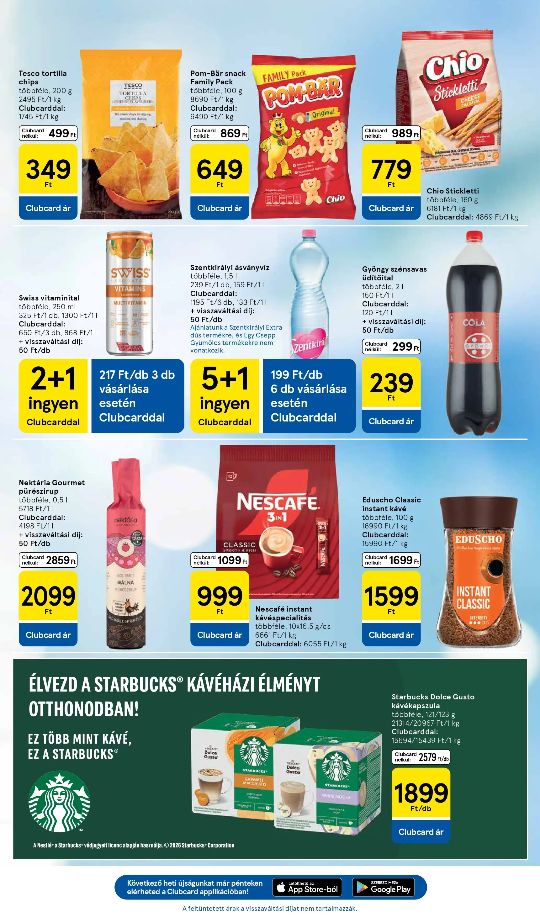 Tesco - Tesco újság érvényessége 2026.03.11-ig - 2026.03.04.-tól - online | Oldal: 27 | Termékek: Dolce Gusto, Cola, Multivitamin, Instant kávé