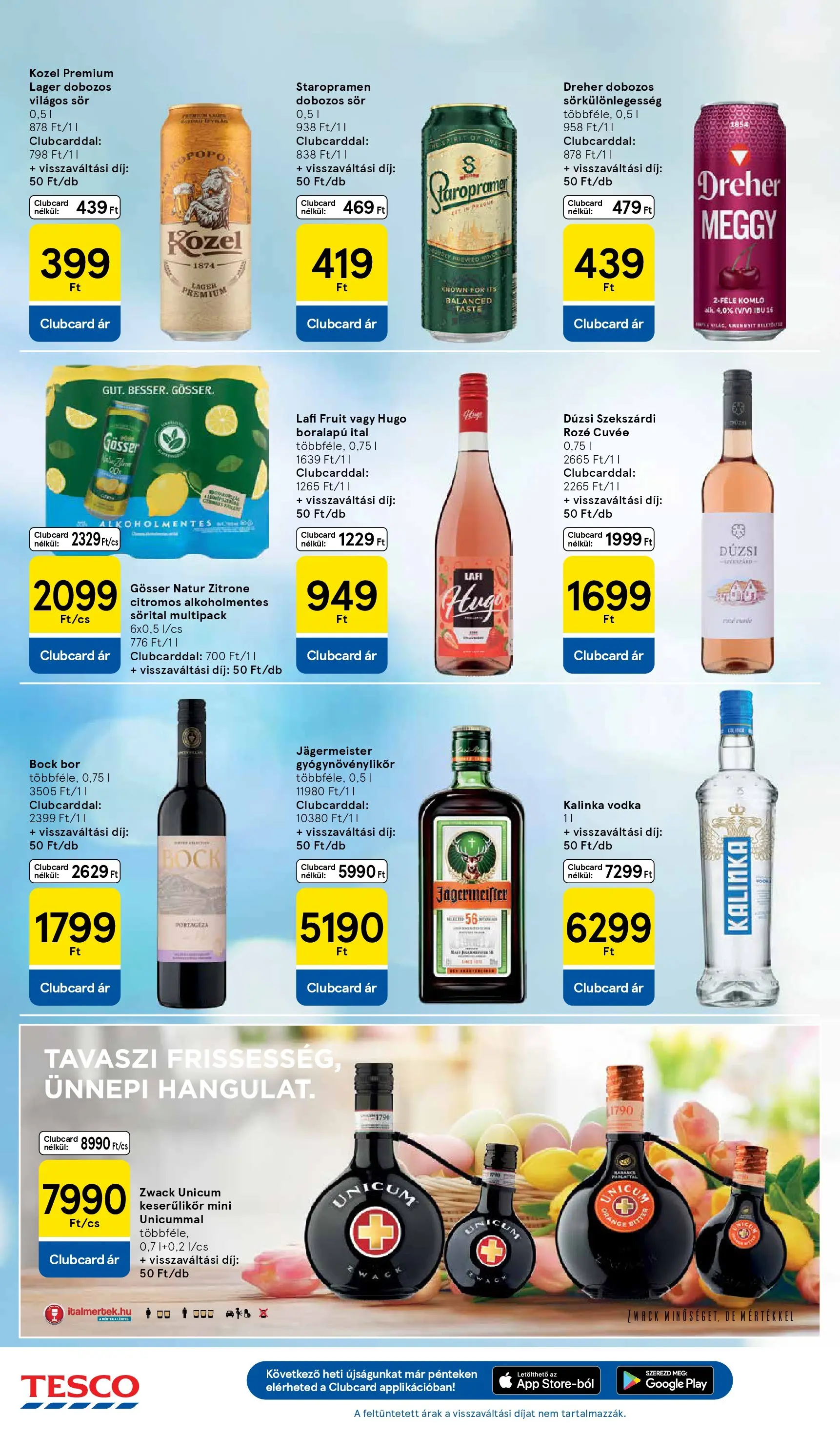 Tesco - Tesco újság érvényessége 2026.03.11-ig - 2026.03.04.-tól - online | Oldal: 28 | Termékek: Dobozos sör, Bor, Sör, Narancs