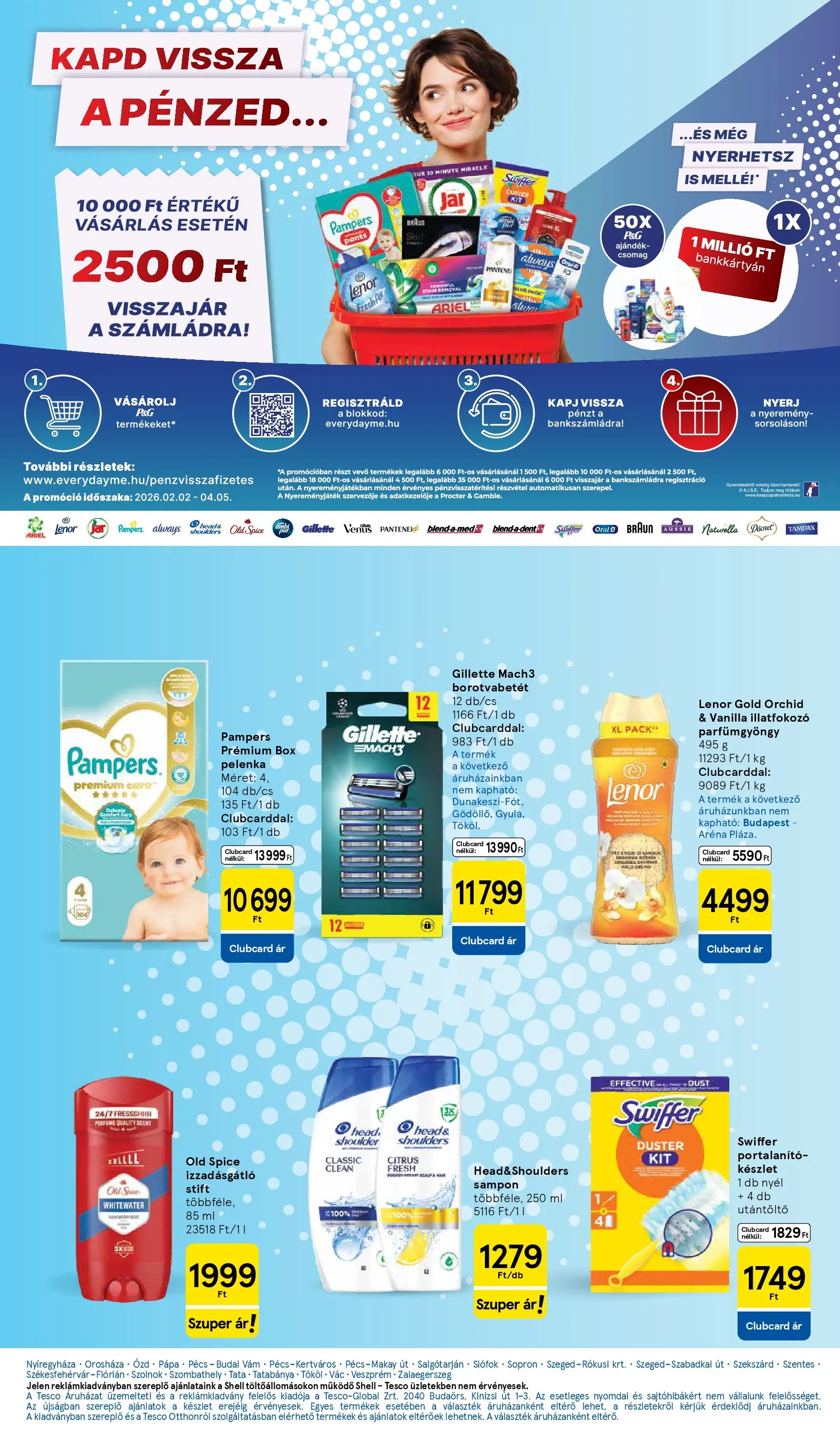Tesco - Tesco újság érvényessége 2026.03.11-ig - 2026.03.04.-tól - online | Oldal: 31 | Termékek: Old spice, Pampers, Borotvabetét, Izzadásgátló