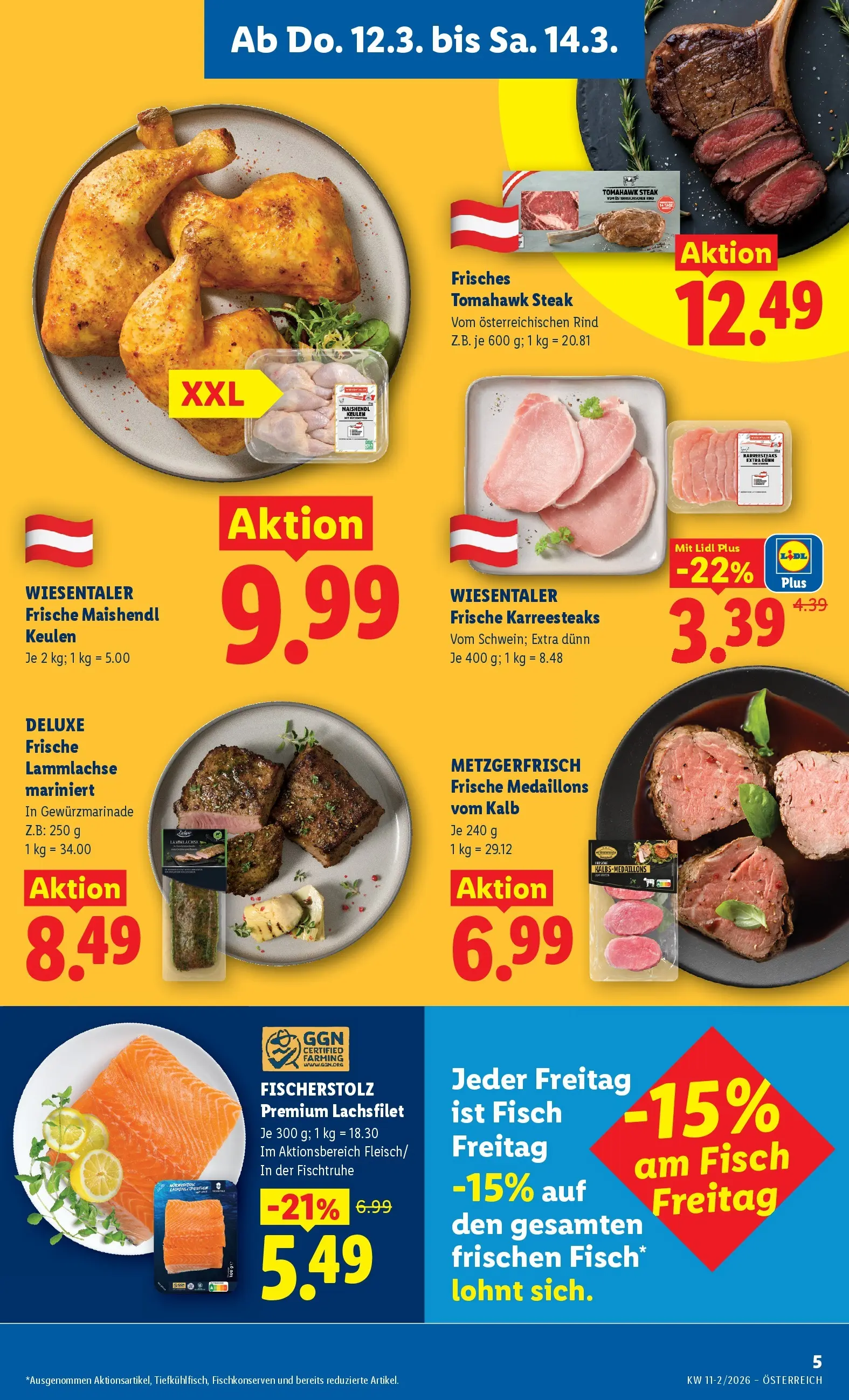 Lidl Flugblatt - Wien, Langenzersdorf, Zwettl ab 12.03.2026 - Angebote ab donnerstag | Seite: 7 | Produkte: Fisch
