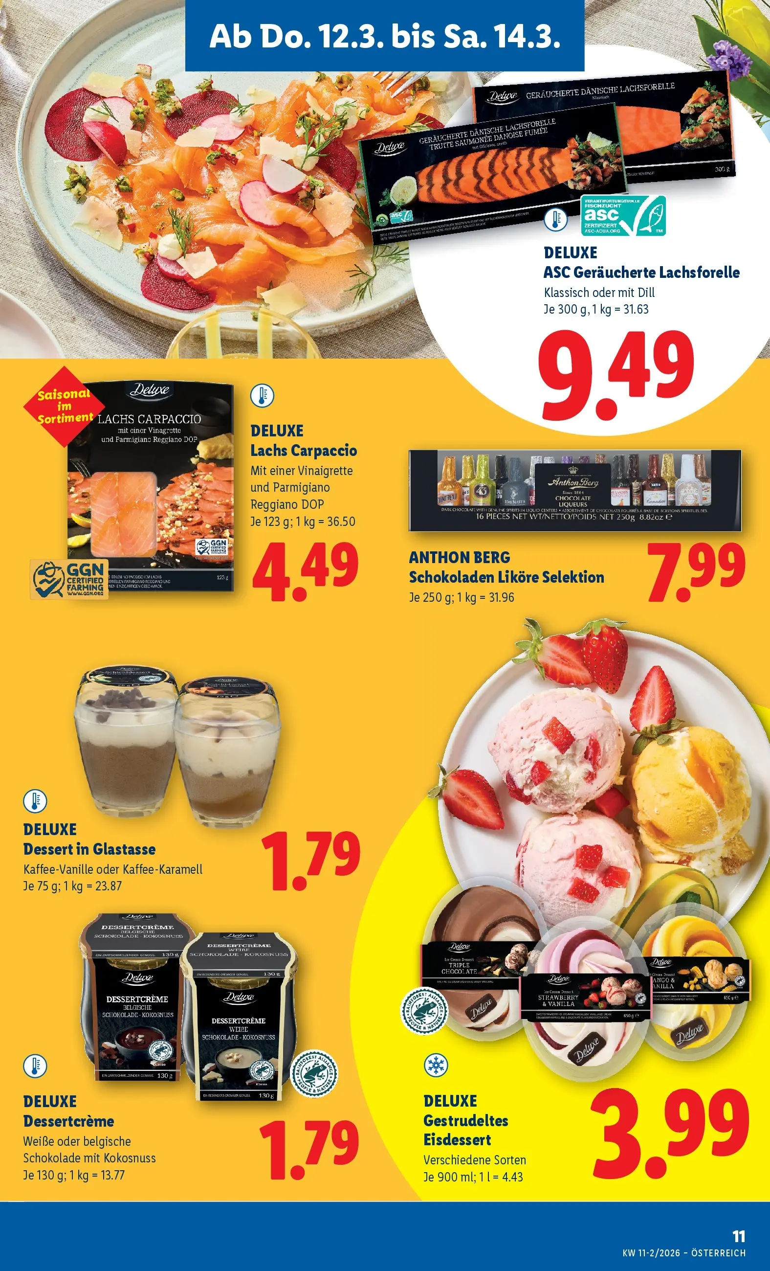 Lidl Flugblatt - Wien, Langenzersdorf, Zwettl ab 12.03.2026 - Angebote ab donnerstag | Seite: 15 | Produkte: Dill, Schokolade
