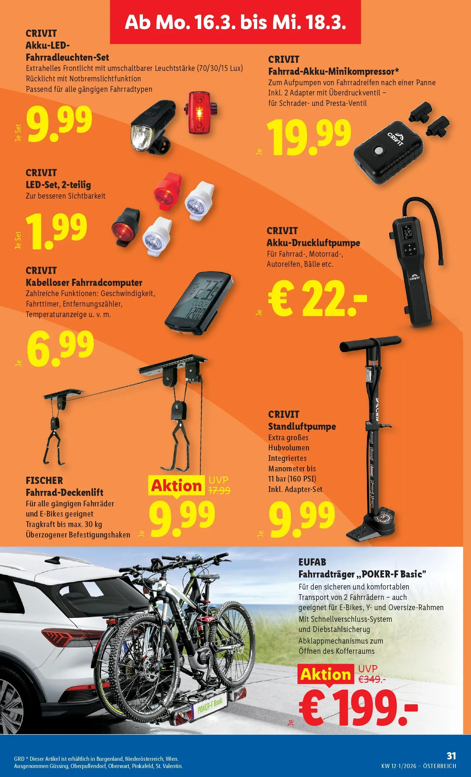 Lidl Flugblatt - Wien, Langenzersdorf, Zwettl ab 12.03.2026 - Angebote ab donnerstag | Seite: 36 | Produkte: Adapter, Manometer