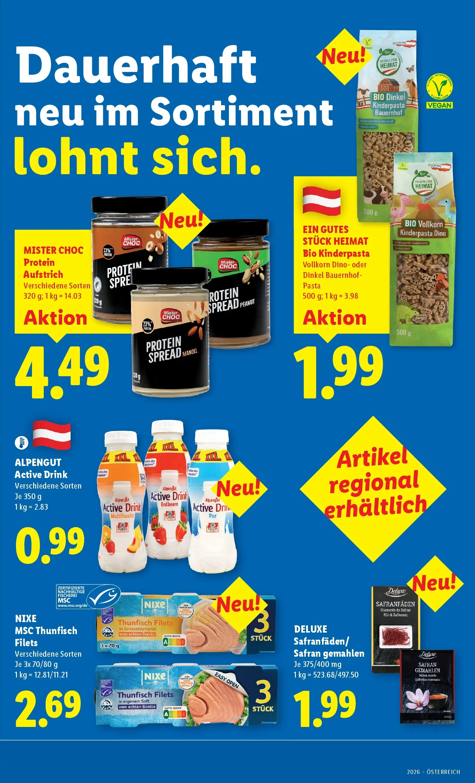 Lidl Flugblatt - Wien, Langenzersdorf, Zwettl ab 12.03.2026 - Angebote ab donnerstag | Seite: 45 | Produkte: Pasta, Saft
