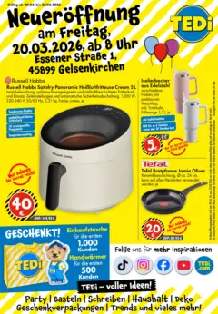 TEDi Neueröffnung Gelsenkirchen ab 20.03.2026 gültig