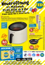 TEDi Discount TEDi Neuer&ouml;ffnung Berlin | Storkower Stra&szlig;e - bis 27.03.2026