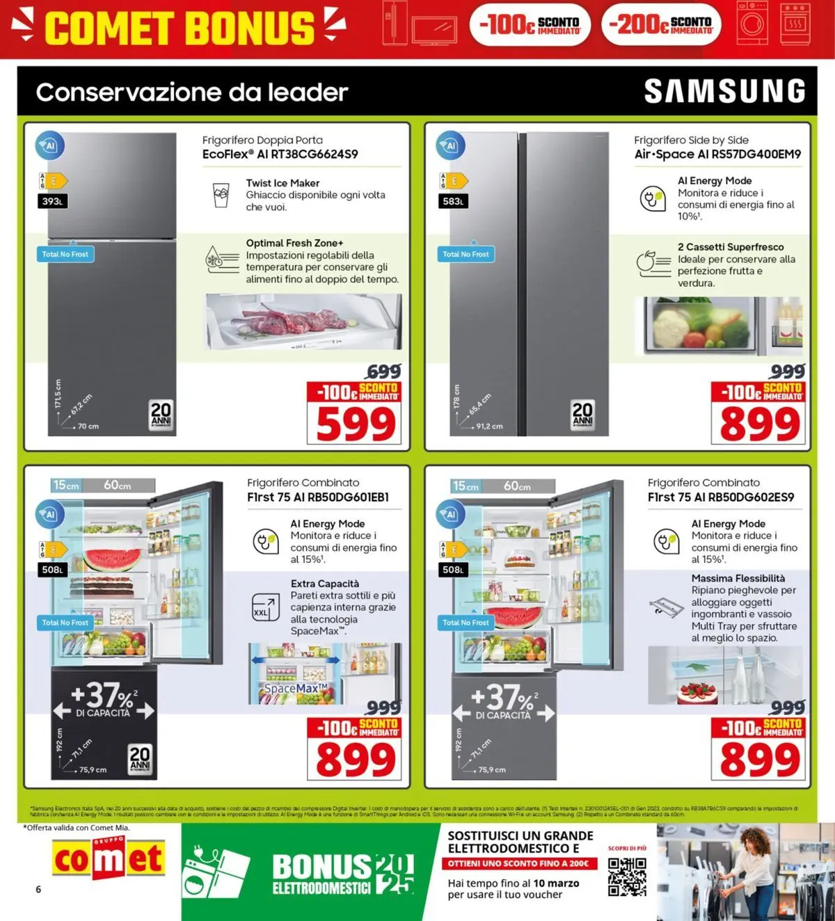 Nuovo Comet - Comet bonus! dal 05/03/2026 > offerte anteprima 🛍️ | Pagina: 6 | Prodotti: Frutta, Frigorifero, Vassoio, Frigorifero combinato