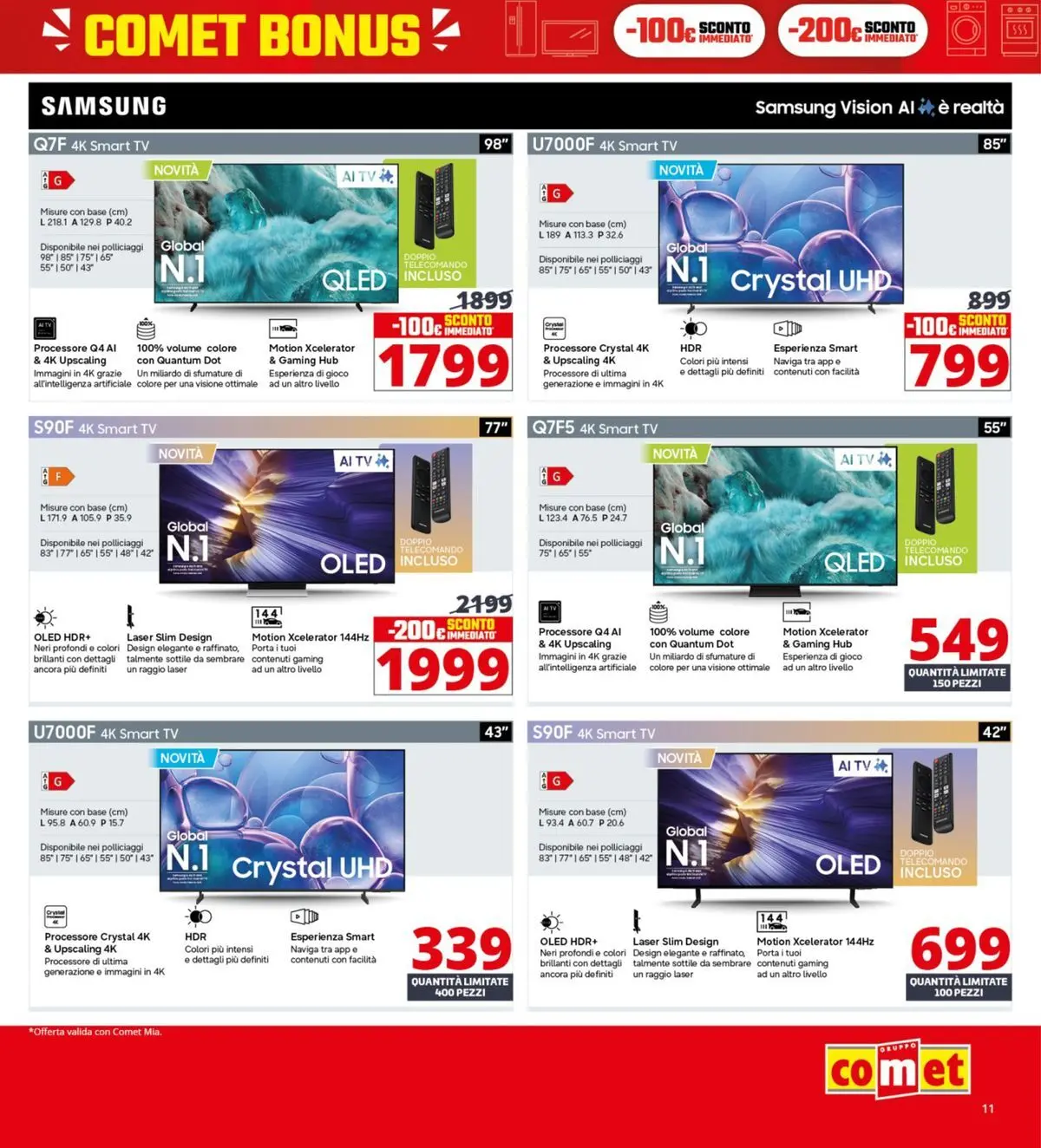 Nuovo Comet - Comet bonus! dal 05/03/2026 > offerte anteprima 🛍️ | Pagina: 11 | Prodotti: Telecomando, TV, Gioco, Samsung