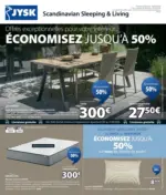 Jysk Offres exceptionnelles pour votre int&eacute;rieur - au 16.03.2026