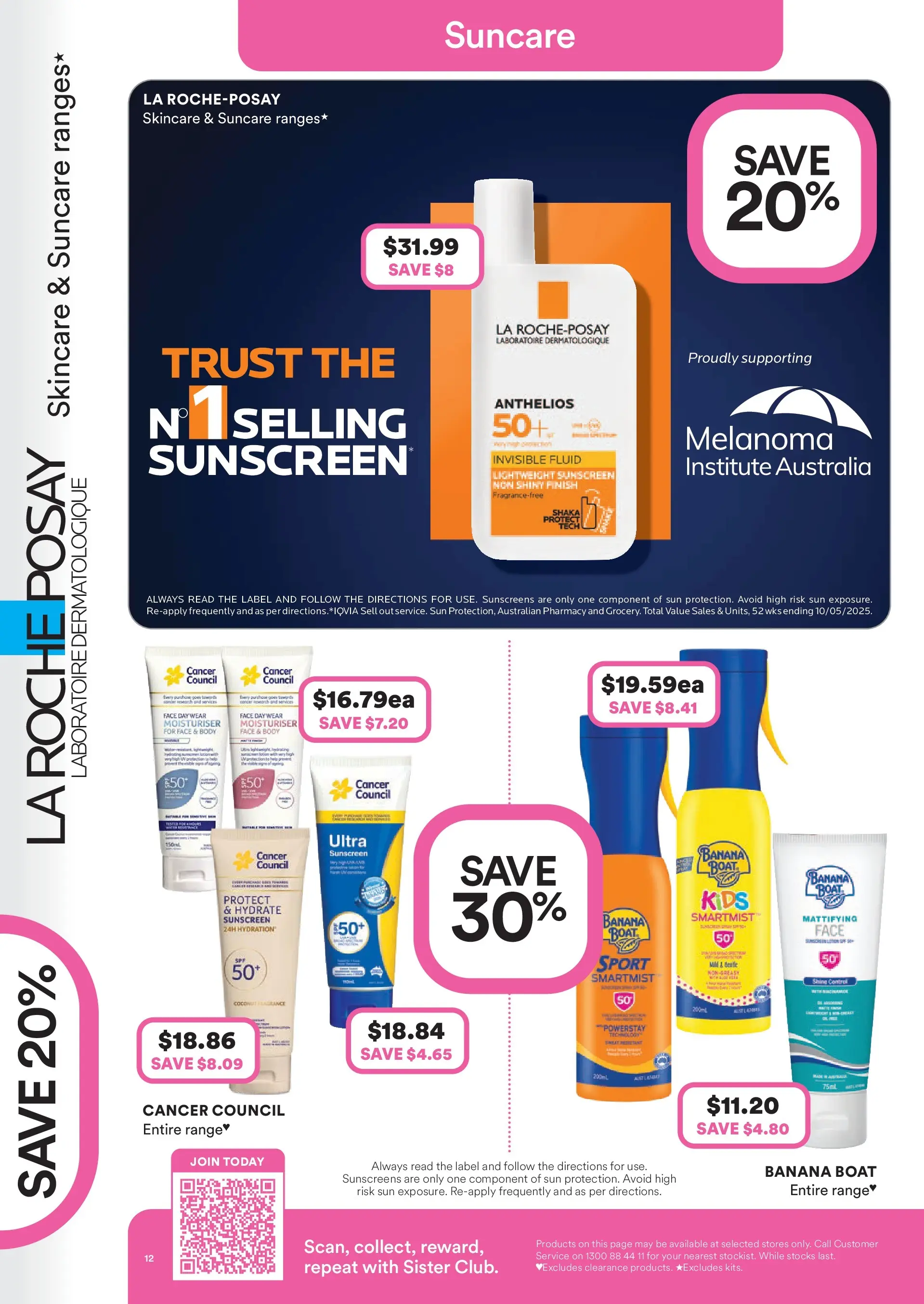 Priceline Pharmacy catalogue Cairnlea - 05/03/2026 > weekly / monthly specials | Page: 12 | Products: Sunscreen, Moisturiser