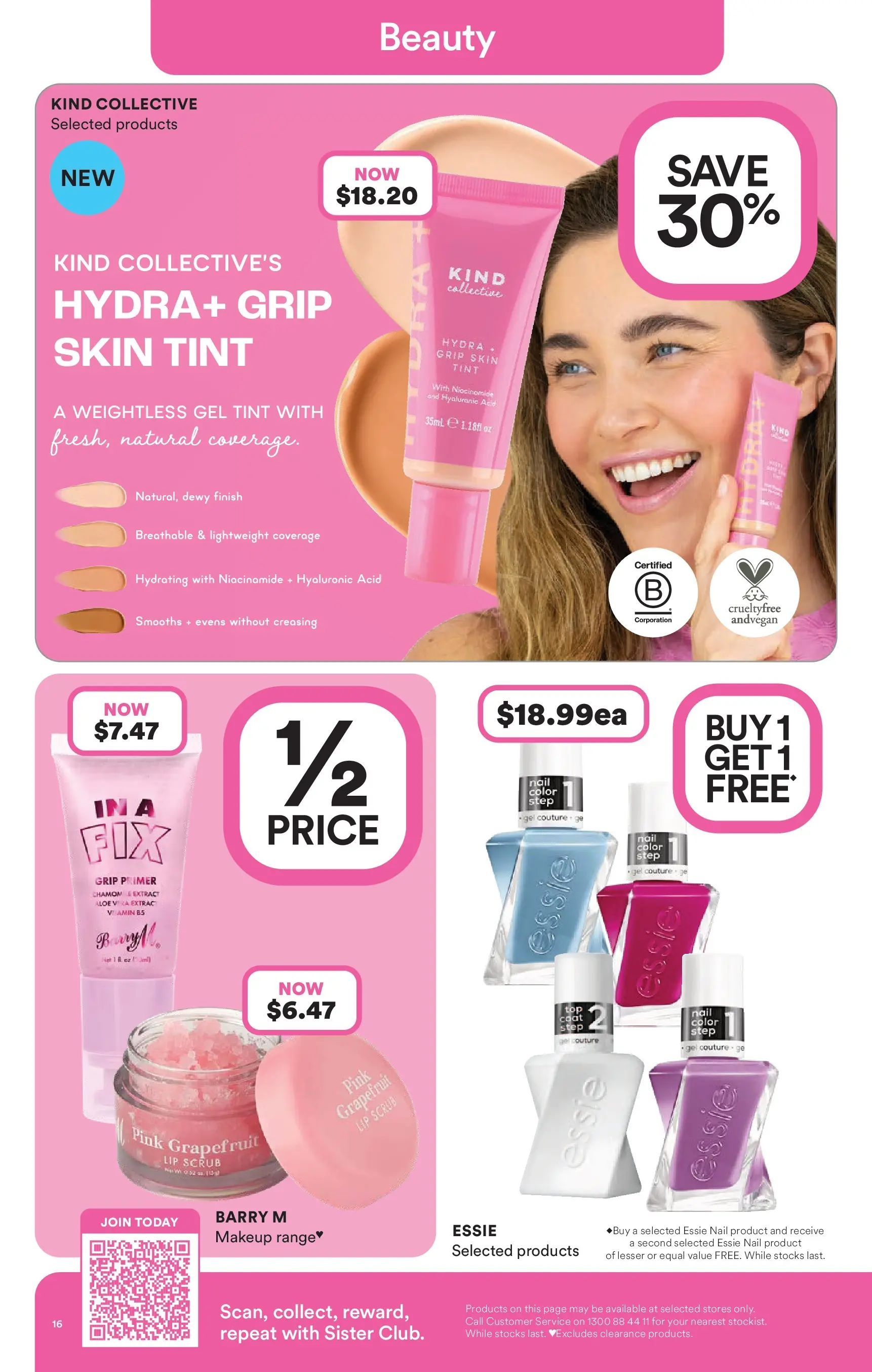 Priceline Pharmacy catalogue Cairnlea - 05/03/2026 > weekly / monthly specials | Page: 16 | Products: Scrub, Makeup, Grapefruit, Coat