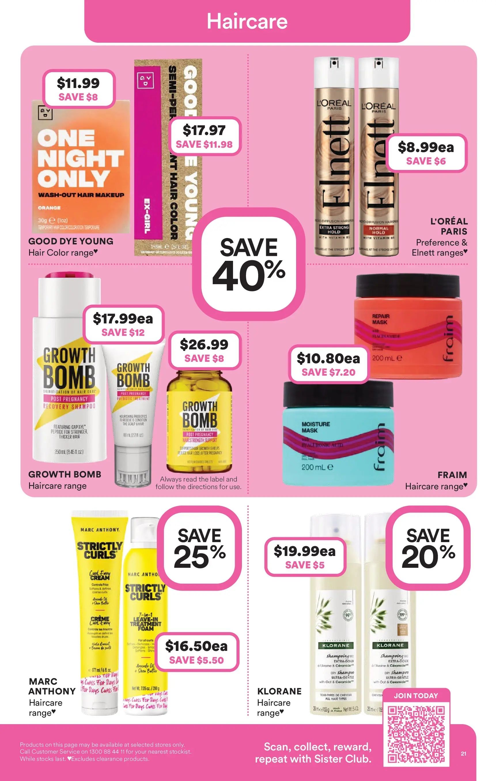 Priceline Pharmacy catalogue Cairnlea - 05/03/2026 > weekly / monthly specials | Page: 21 | Products: Shampoo, Makeup, Cream, Clip