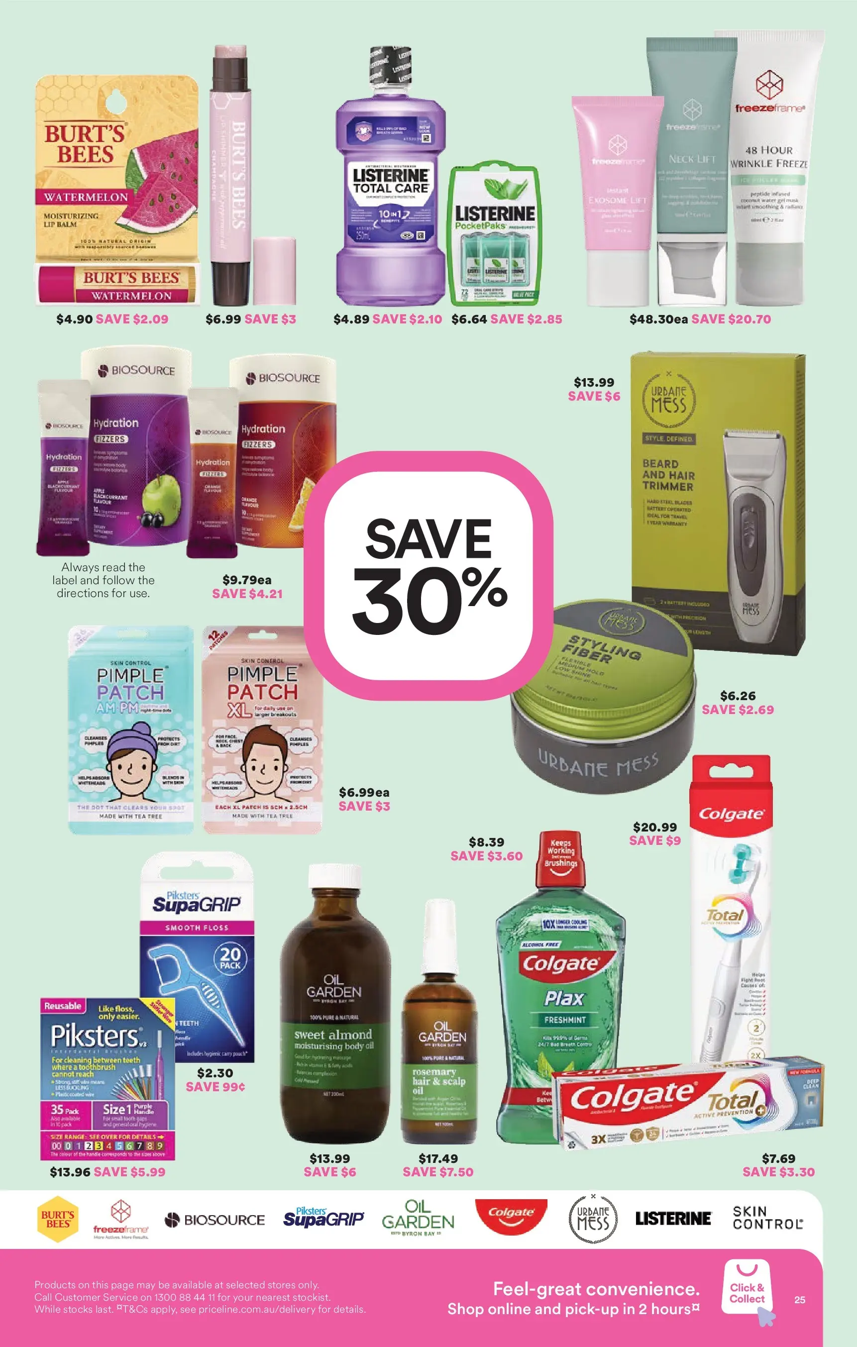 Priceline Pharmacy catalogue Cairnlea - 05/03/2026 > weekly / monthly specials | Page: 25 | Products: Oil, Tea, Water, Toothbrush