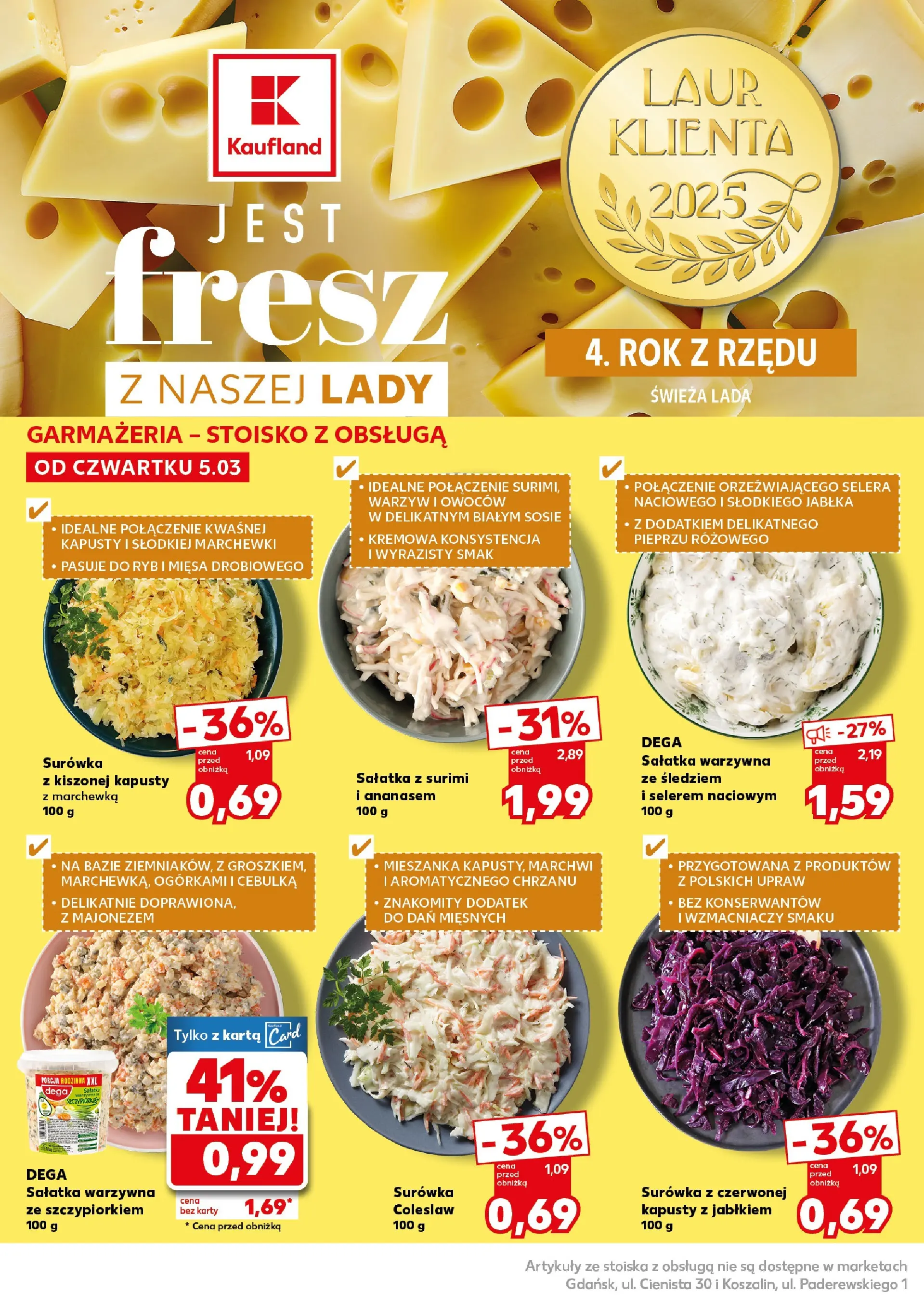 Kaufland gazetka - Mocny start od 09.03.2026 - od jutra PDF | Strona: 16 | Produkty: Karta, Surimi, Jabłka, Marchewka