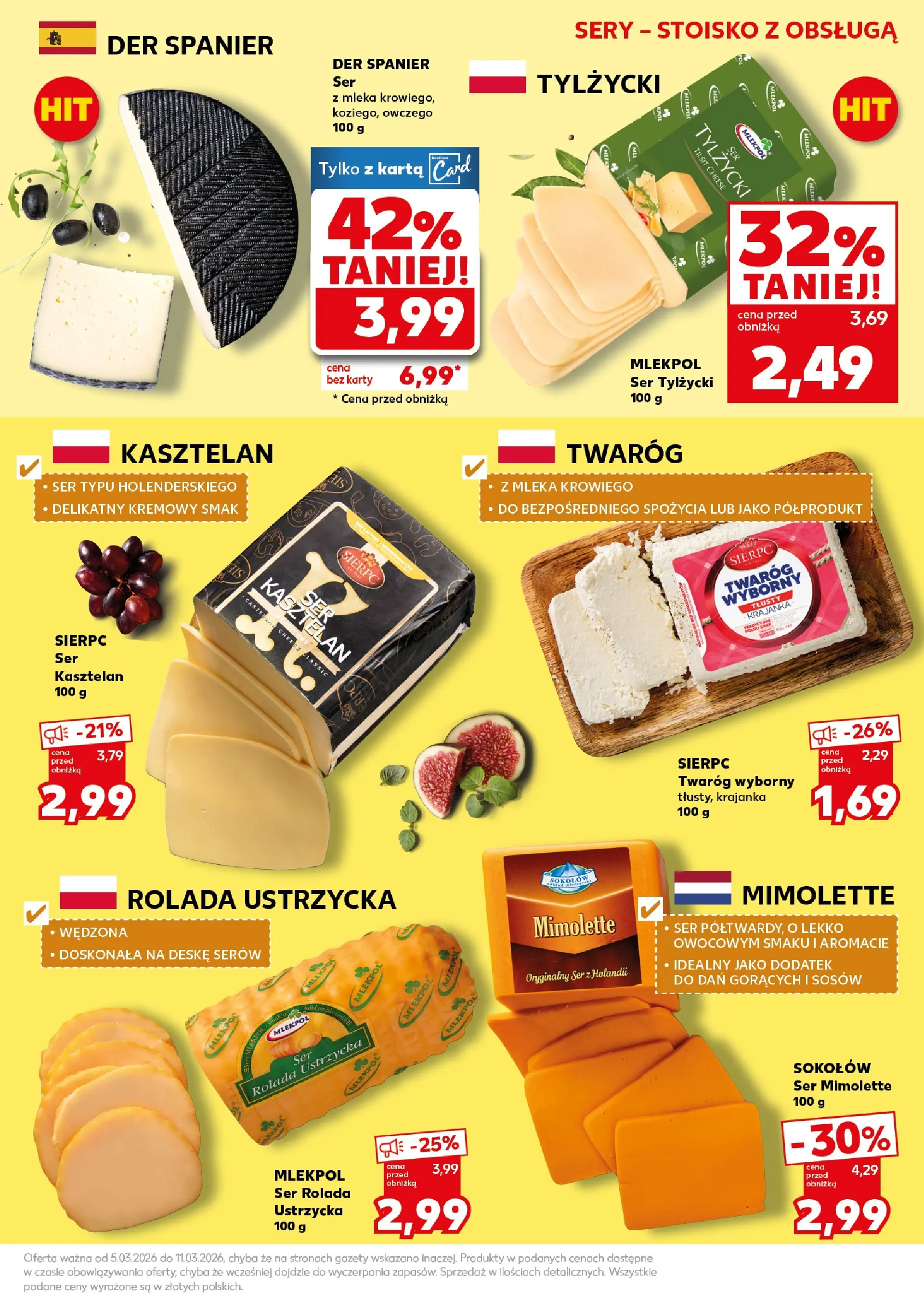 Kaufland gazetka - Mocny start od 09.03.2026 - od jutra PDF | Strona: 17 | Produkty: Ser mimolette, Sery, Ser, Twaróg
