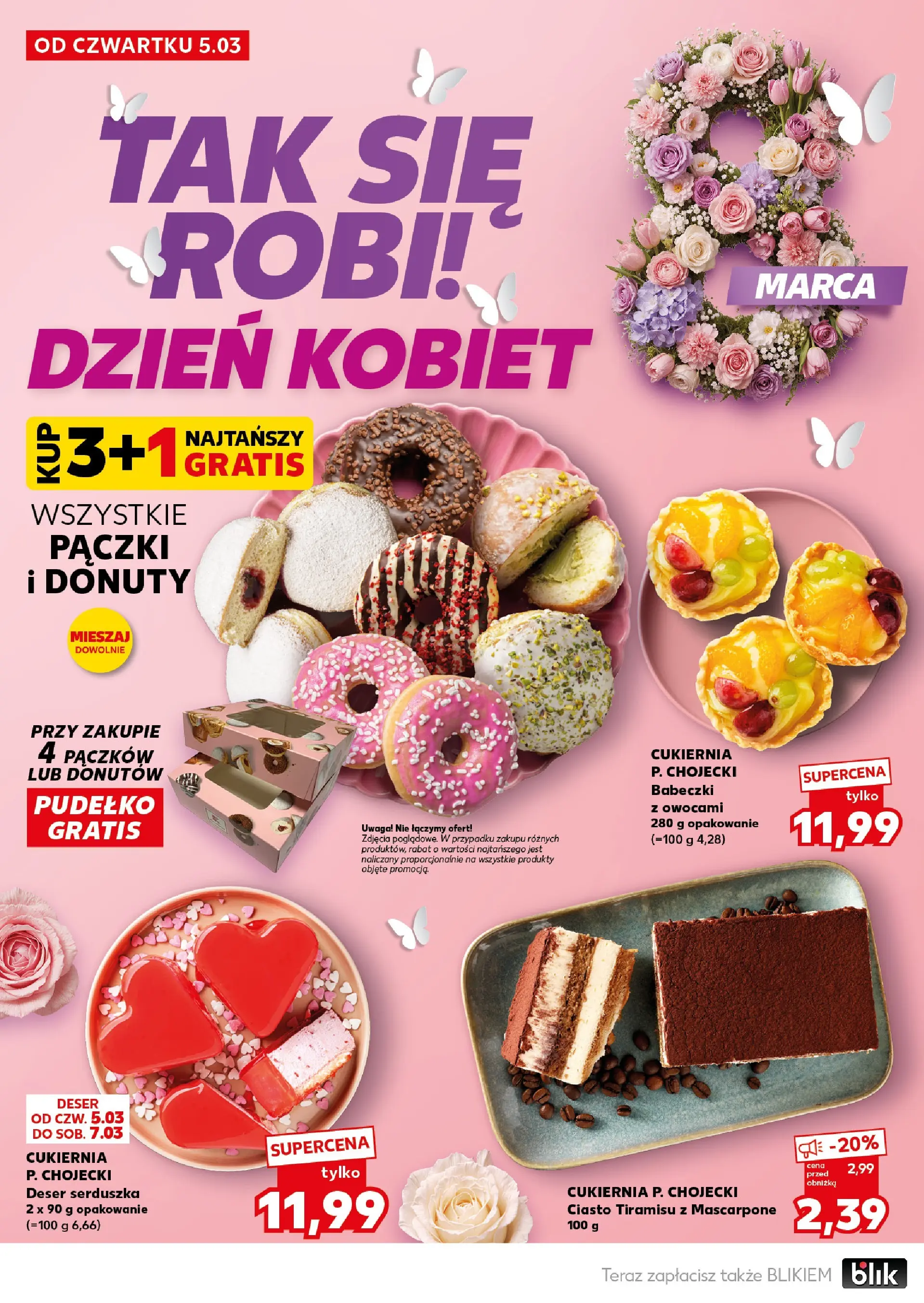 Kaufland gazetka - Mocny start od 09.03.2026 - od jutra PDF | Strona: 18 | Produkty: Ciasto, Pączki, Pudełko, Mascarpone