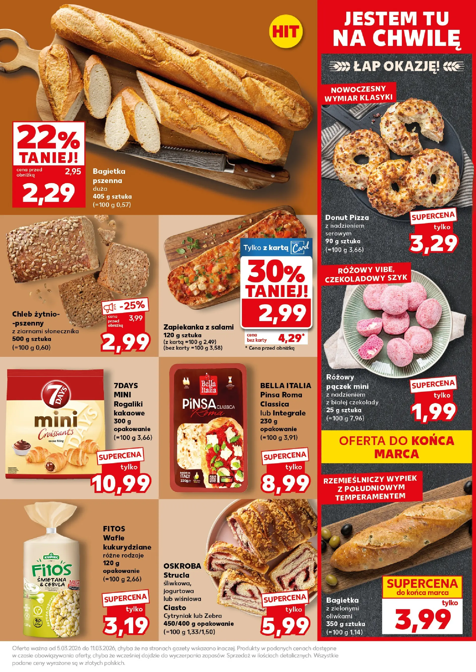 Kaufland gazetka - Mocny start od 09.03.2026 - od jutra PDF | Strona: 19 | Produkty: Karta, Czekolady, Bagietka, Pizza