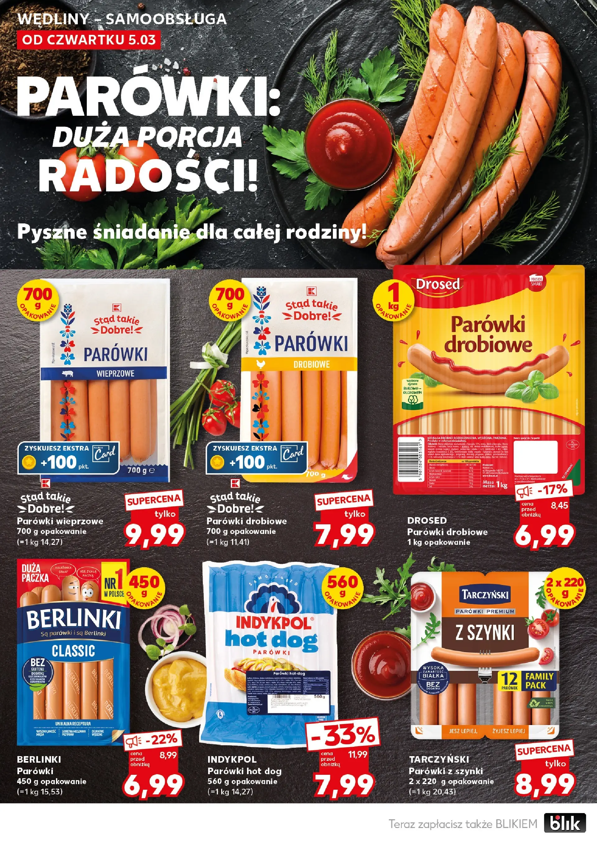 Kaufland gazetka - Mocny start od 09.03.2026 - od jutra PDF | Strona: 20 | Produkty: Parówki z szynki, Parówki wieprzowe, Parówki, Wędliny