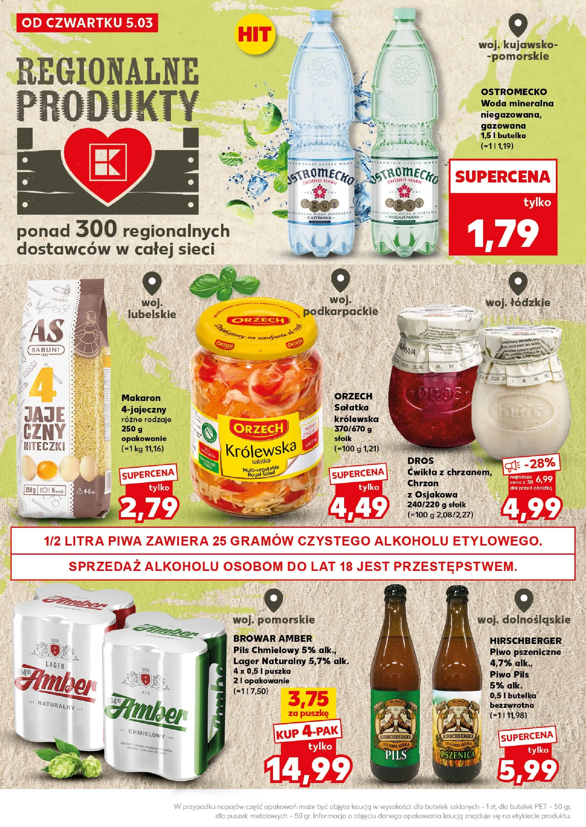 Kaufland gazetka - Mocny start od 09.03.2026 - od jutra PDF | Strona: 24 | Produkty: Piwo pszeniczne, Piwo, Makaron, Sałatka