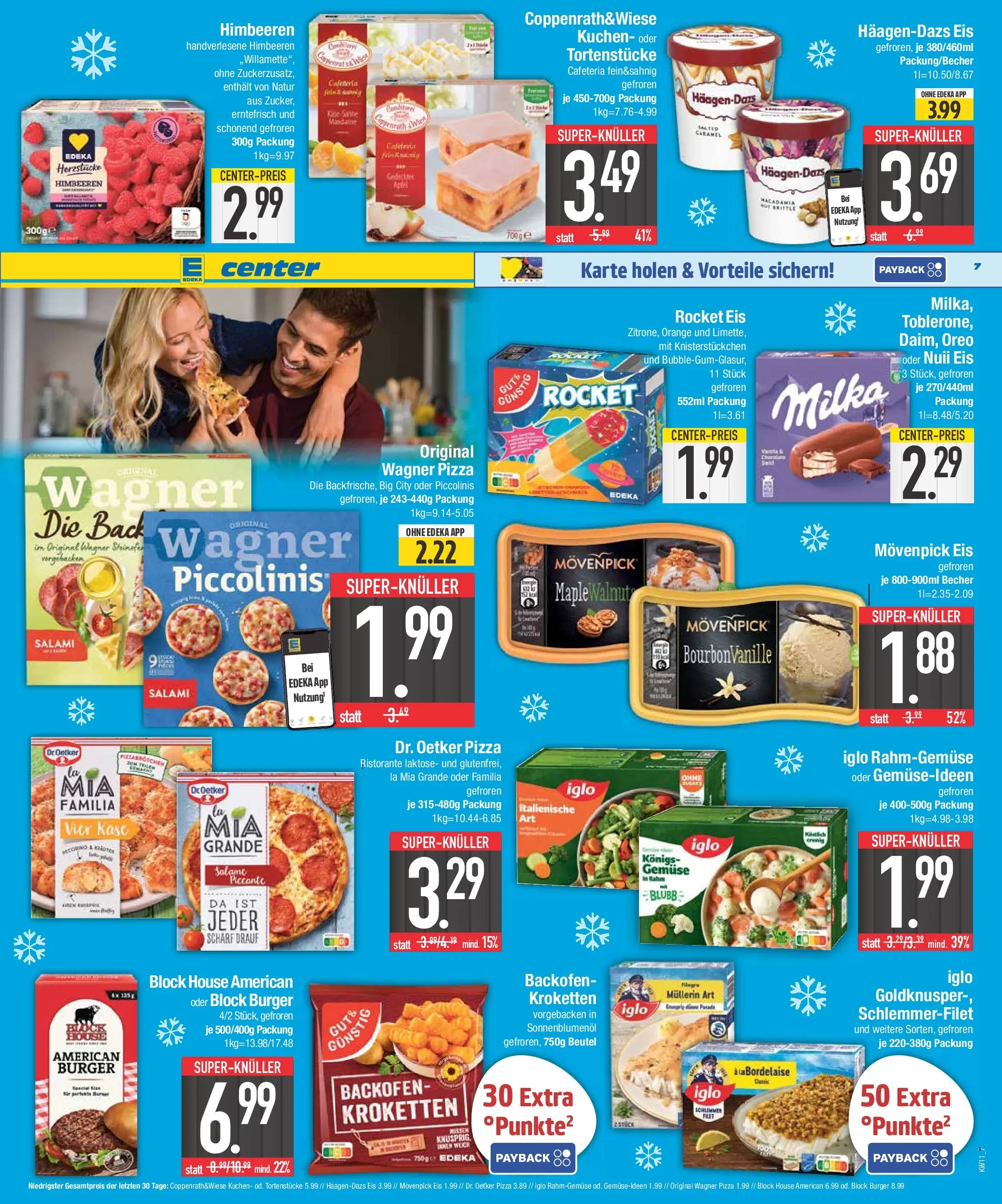Edeka prospekt Neustadt	 (ab 09.03.2026) » Angebote Online | Seite: 7 | Produkte: Burger, Milka, Movenpick eis, Eis