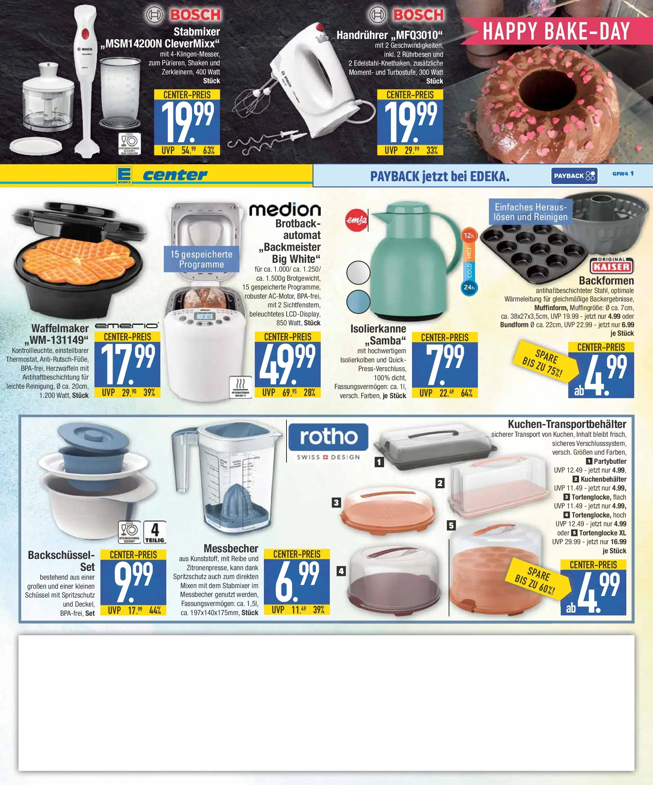 Edeka prospekt Augsburg-Göggingen	 (ab 09.03.2026) » Angebote Online | Seite: 12 | Produkte: Bosch, Mixer, Rührbesen, Stabmixer