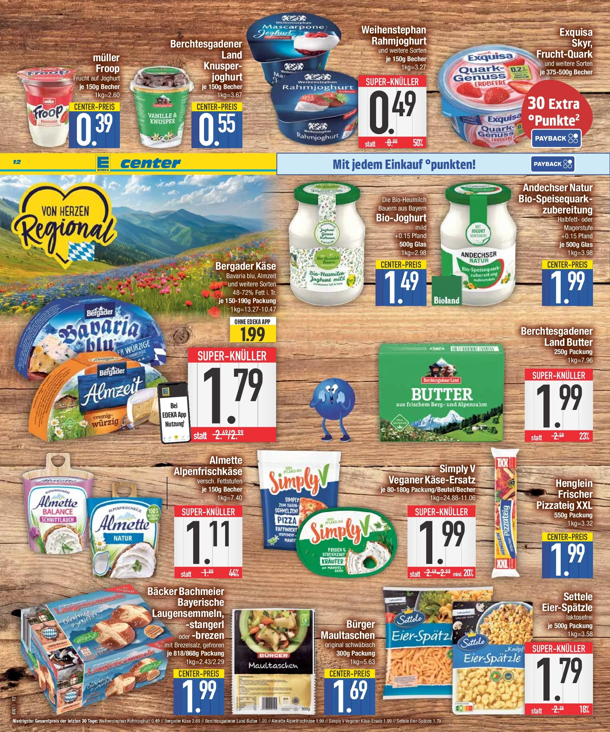 Edeka prospekt Neustadt	 (ab 09.03.2026) » Angebote Online | Seite: 12 | Produkte: Froop, Käse, Burger, Maultaschen