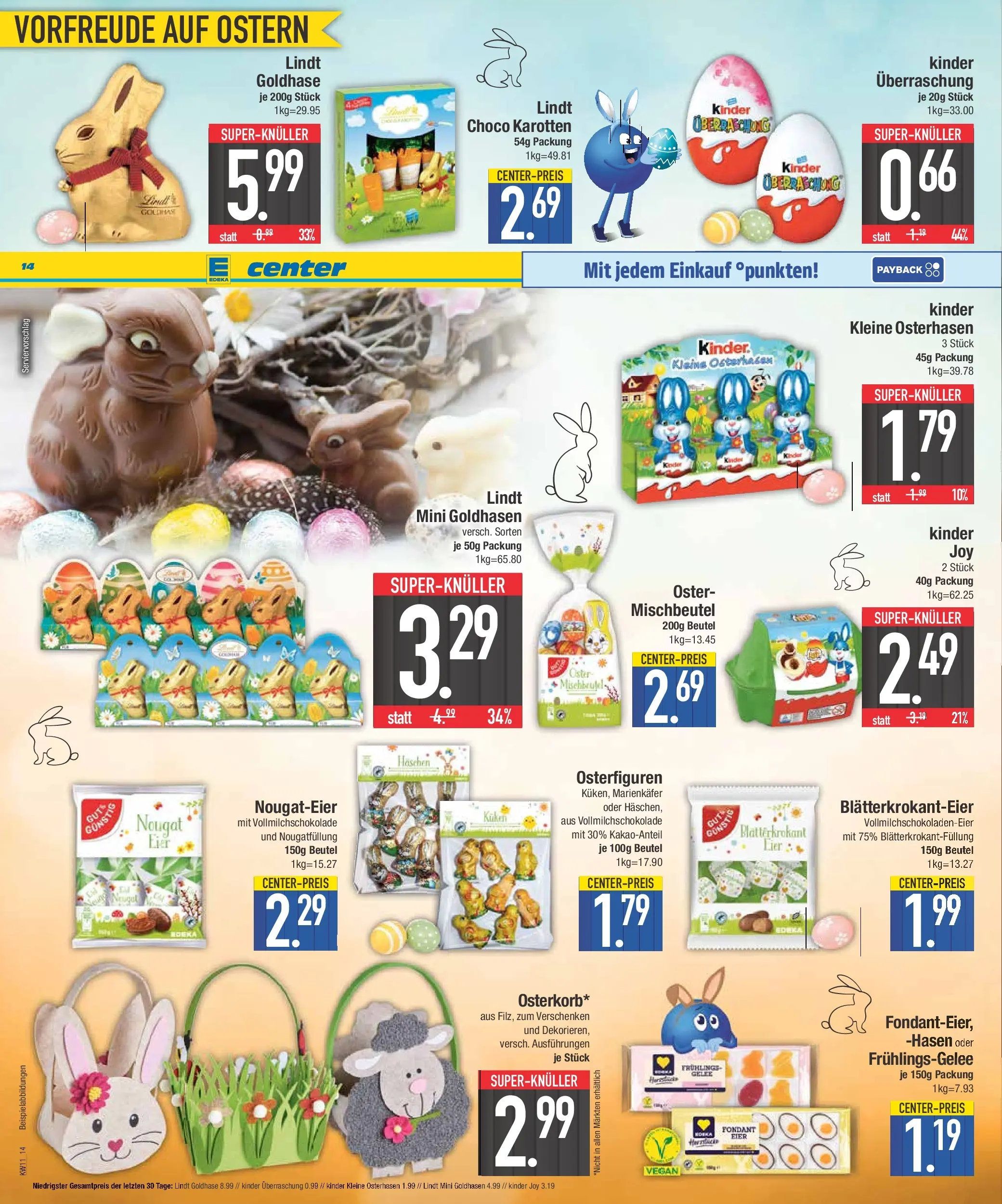 Edeka prospekt Neustadt	 (ab 09.03.2026) » Angebote Online | Seite: 14 | Produkte: Kinder joy, Lindt