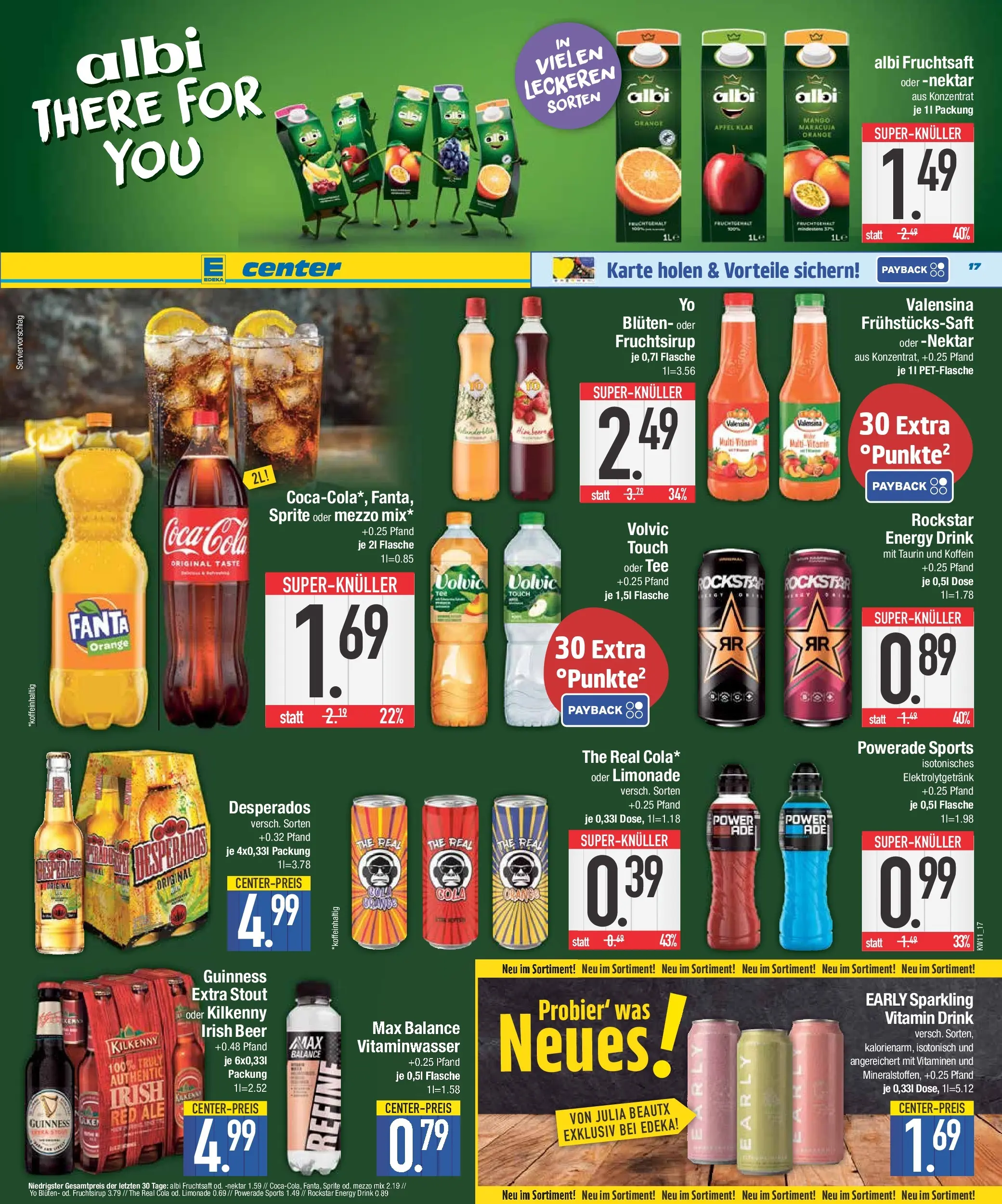 Edeka prospekt Neustadt	 (ab 09.03.2026) » Angebote Online | Seite: 17 | Produkte: Cola, Energy, Rockstar, Volvic touch