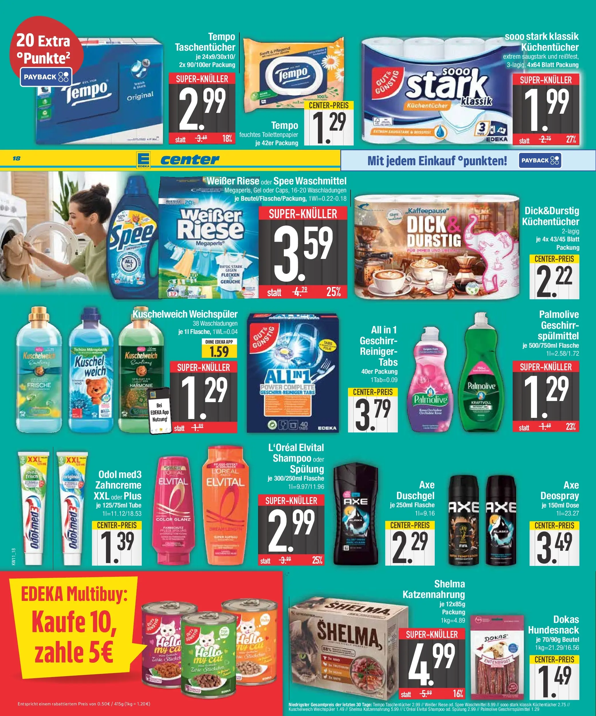 Edeka prospekt Neustadt	 (ab 09.03.2026) » Angebote Online | Seite: 18 | Produkte: Kuschelweich, Duschgel, Weichspüler, Waschmittel