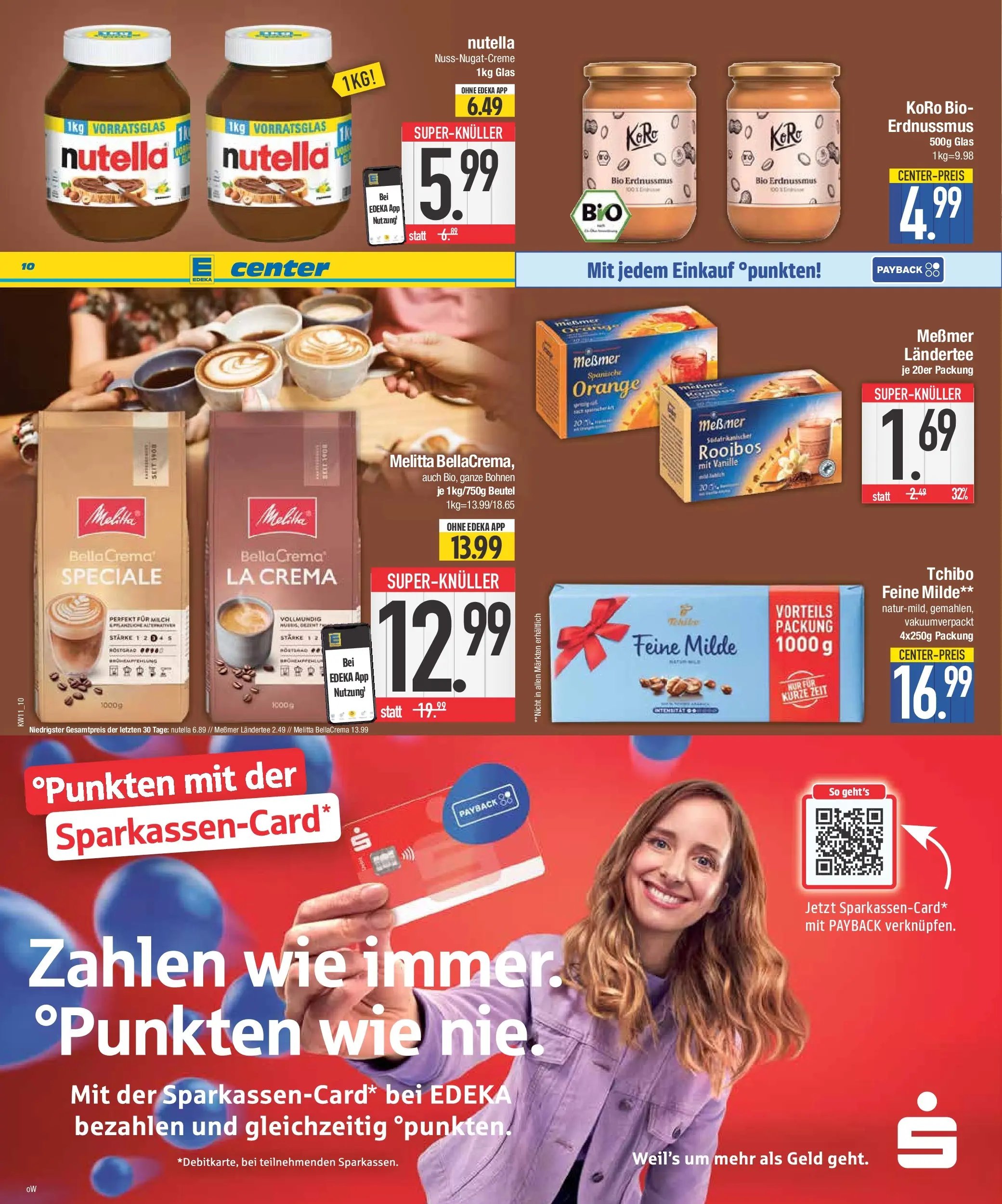 Edeka prospekt Neuburg an der Donau	 (ab 09.03.2026) » Angebote Online | Seite: 10 | Produkte: Melitta, Milch, Messmer, Nutella