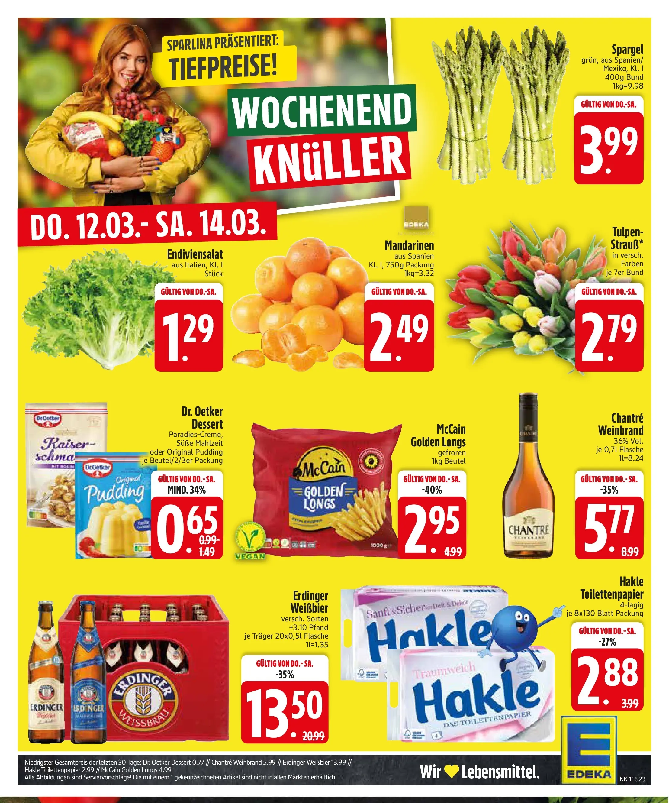 Edeka prospekt Zwiesel	 (ab 09.03.2026) » Angebote Online | Seite: 23 | Produkte: Erdinger, Weißbier, Mandarinen, Chantré