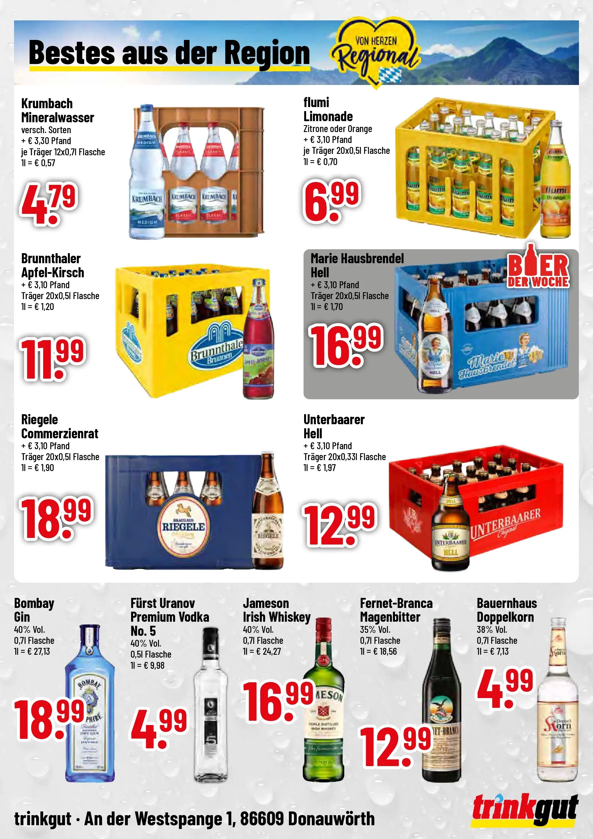 Trinkgut Prospekt Donauwörth (ab 09.03.2026) » Angebote online | Seite: 4 | Produkte: Jameson, Mineralwasser, Zitrone, Vodka