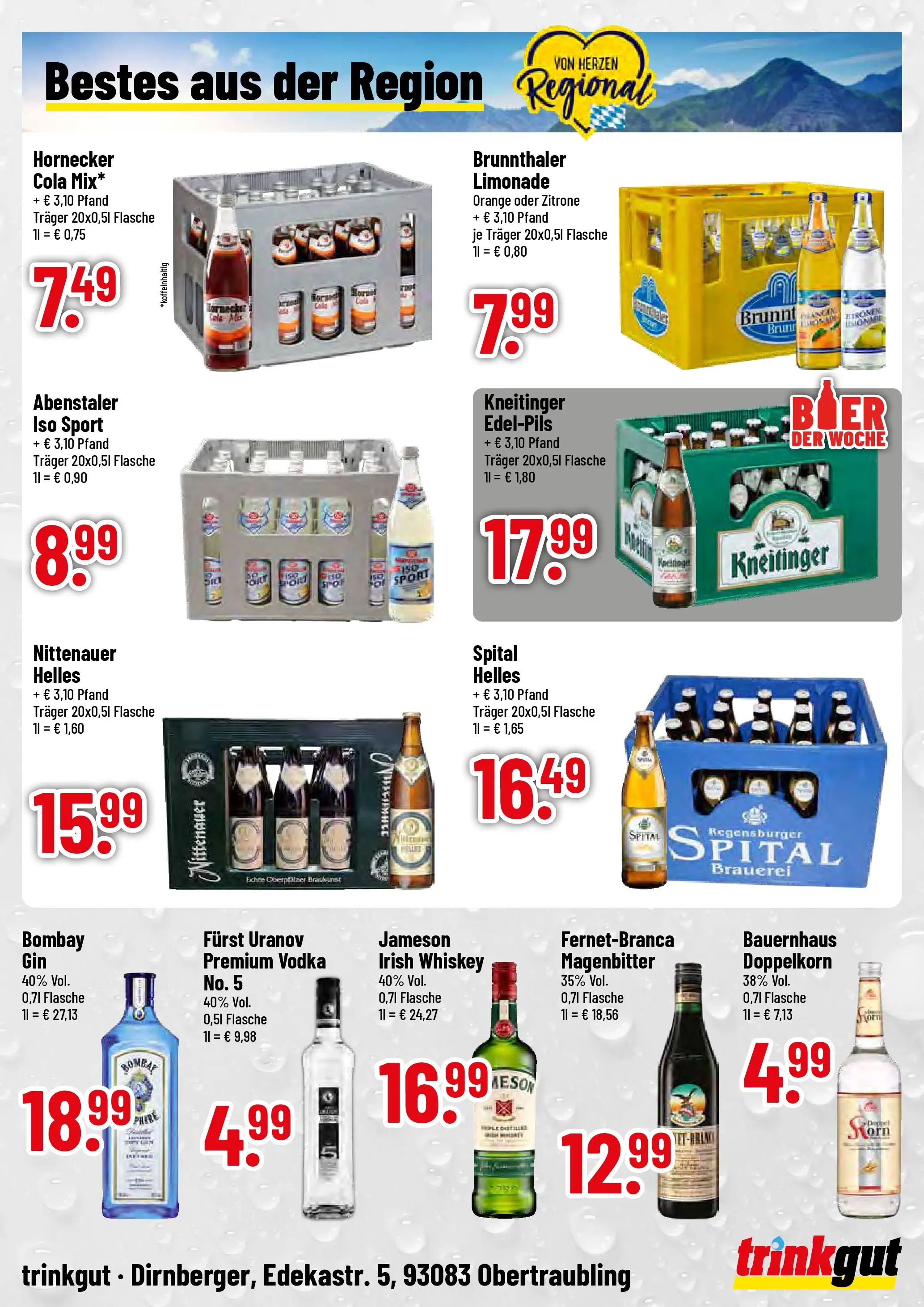 Trinkgut Prospekt Obertraubling  (ab 09.03.2026) » Angebote online | Seite: 4 | Produkte: Limonade, Jameson, Zitrone, Vodka