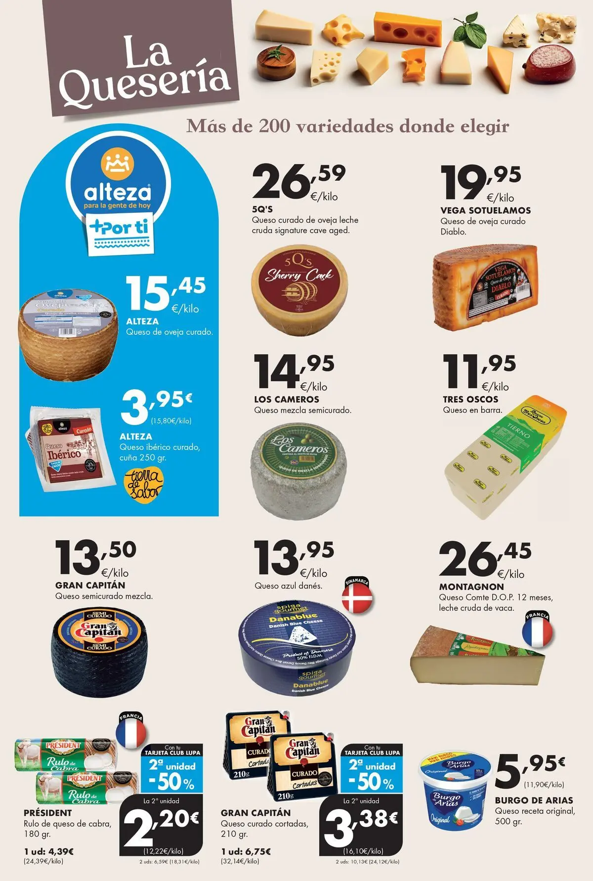 Lupa Supermercados - Tus vecinos de confianza 05/03/2026 - 18/03/2026 | Página: 5 | Productos: Queso de oveja, Leche, Queso, Cuna