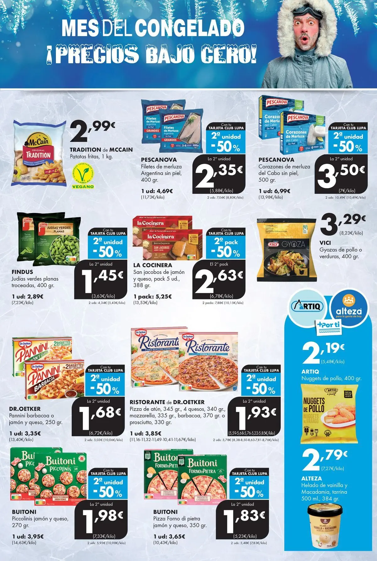 Lupa Supermercados - Tus vecinos de confianza 05/03/2026 - 18/03/2026 | Página: 9 | Productos: Jamón, Pizza, Helado, Barbacoa